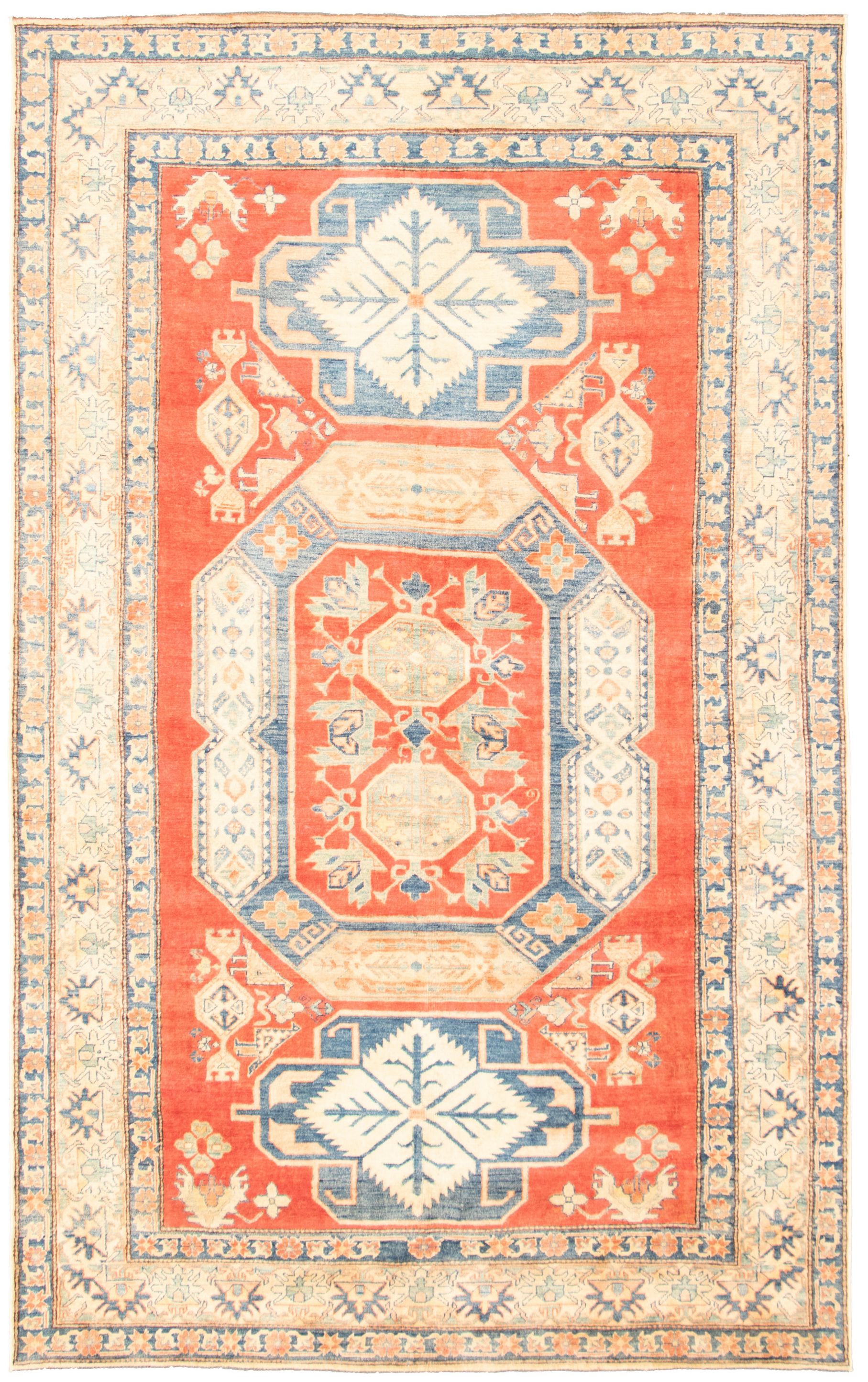 Hand-knotted Finest Gazni Red  Rug 7'1" x 11'6" Size: 7'1" x 11'6"  