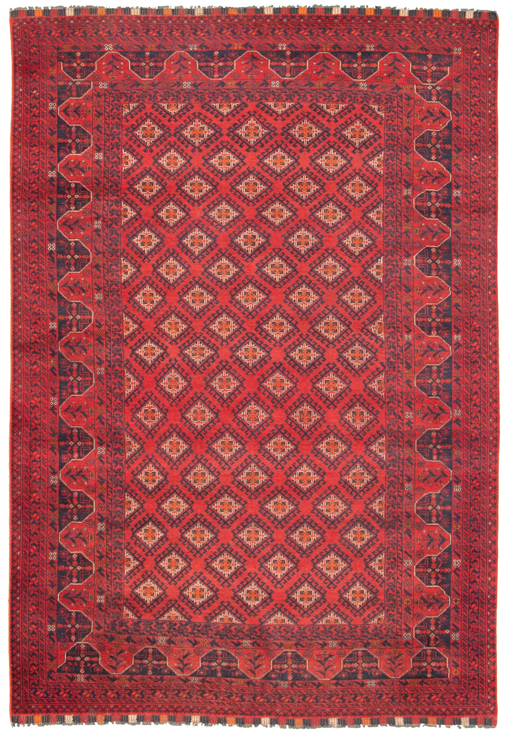Hand-knotted Finest Khal Mohammadi Red  Rug 6'4" x 9'3" Size: 6'4" x 9'3"  