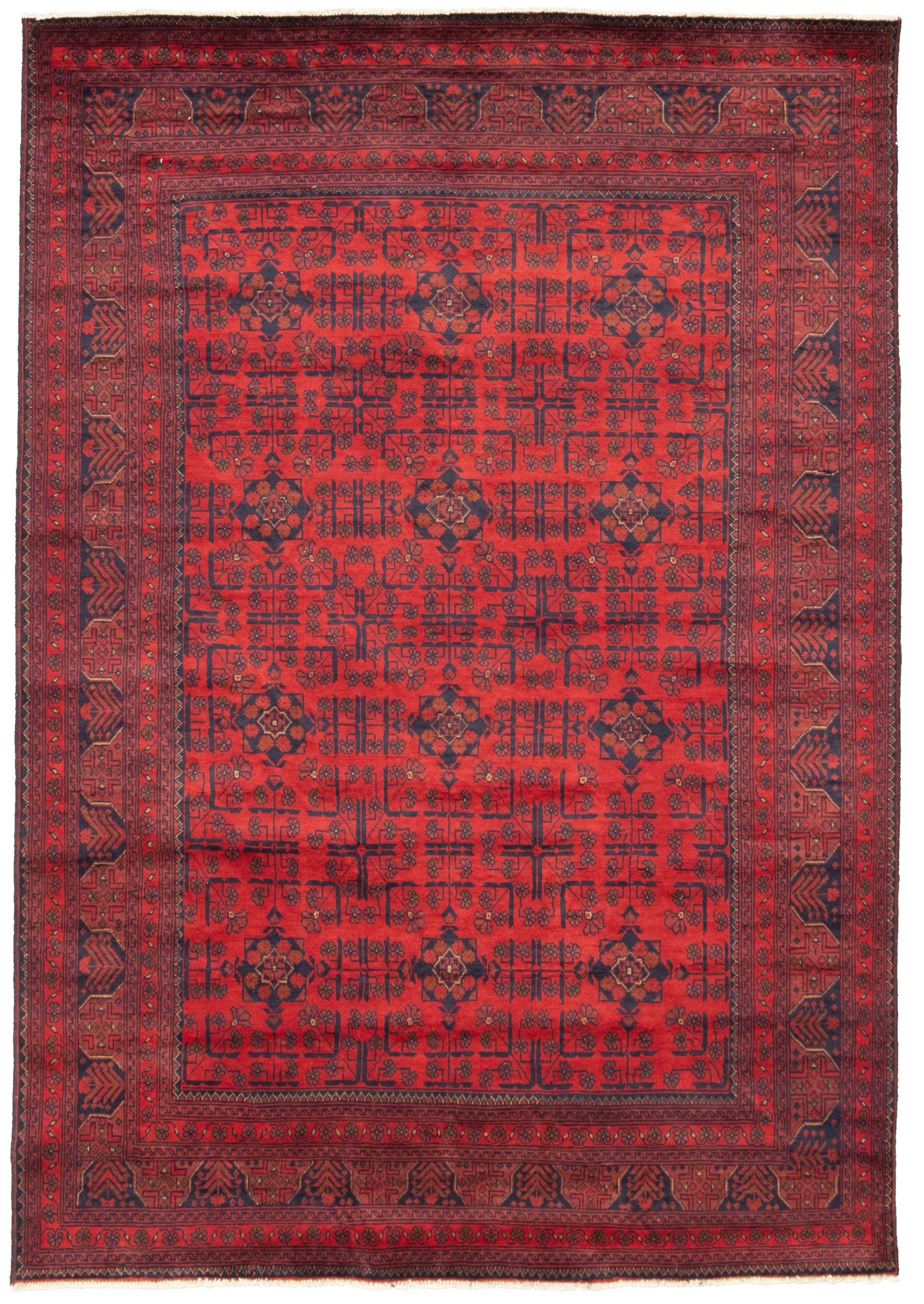Hand-knotted Finest Khal Mohammadi Red  Rug 6'8" x 9'6" Size: 6'8" x 9'6"  