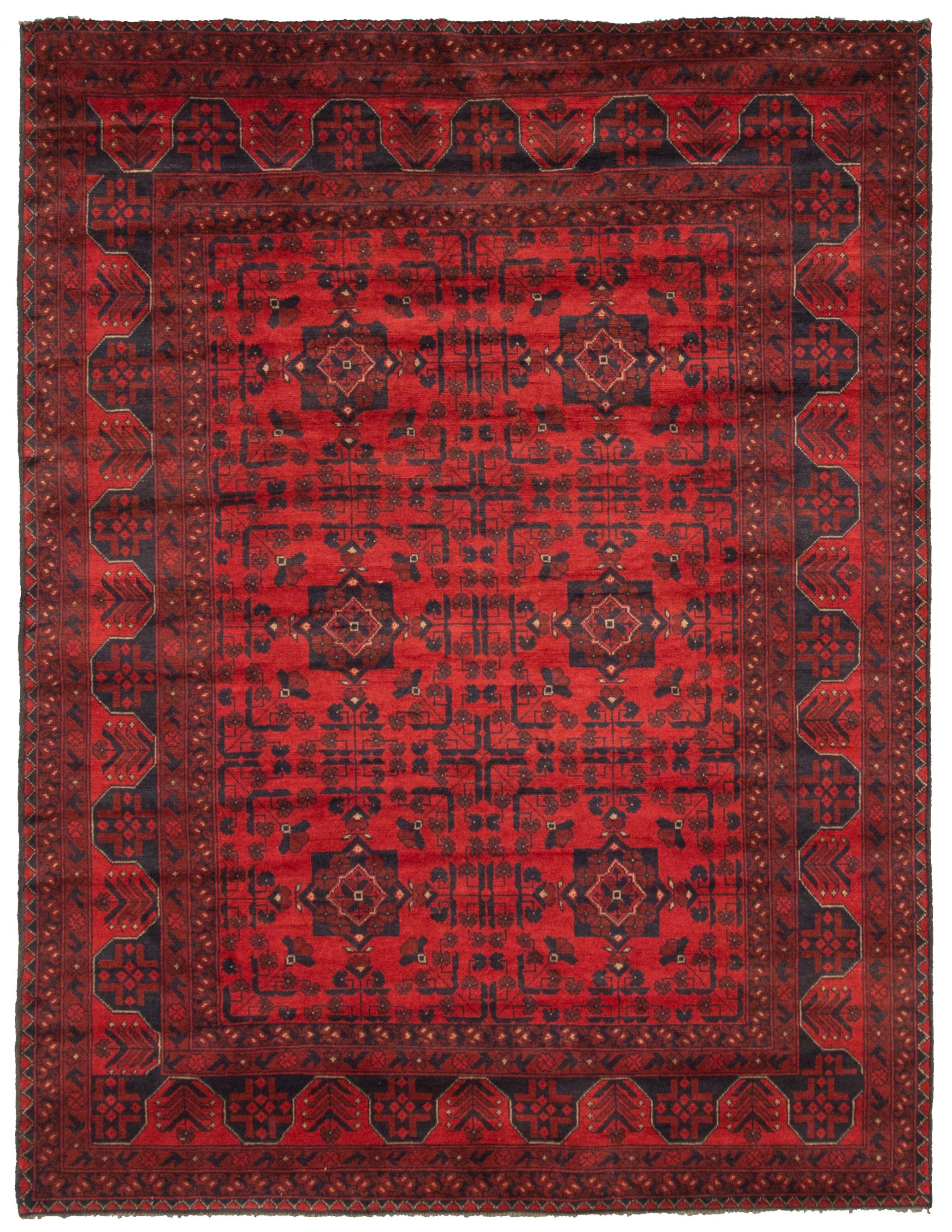 Hand-knotted Finest Khal Mohammadi Red  Rug 5'8" x 7'6" Size: 5'8" x 7'6"  