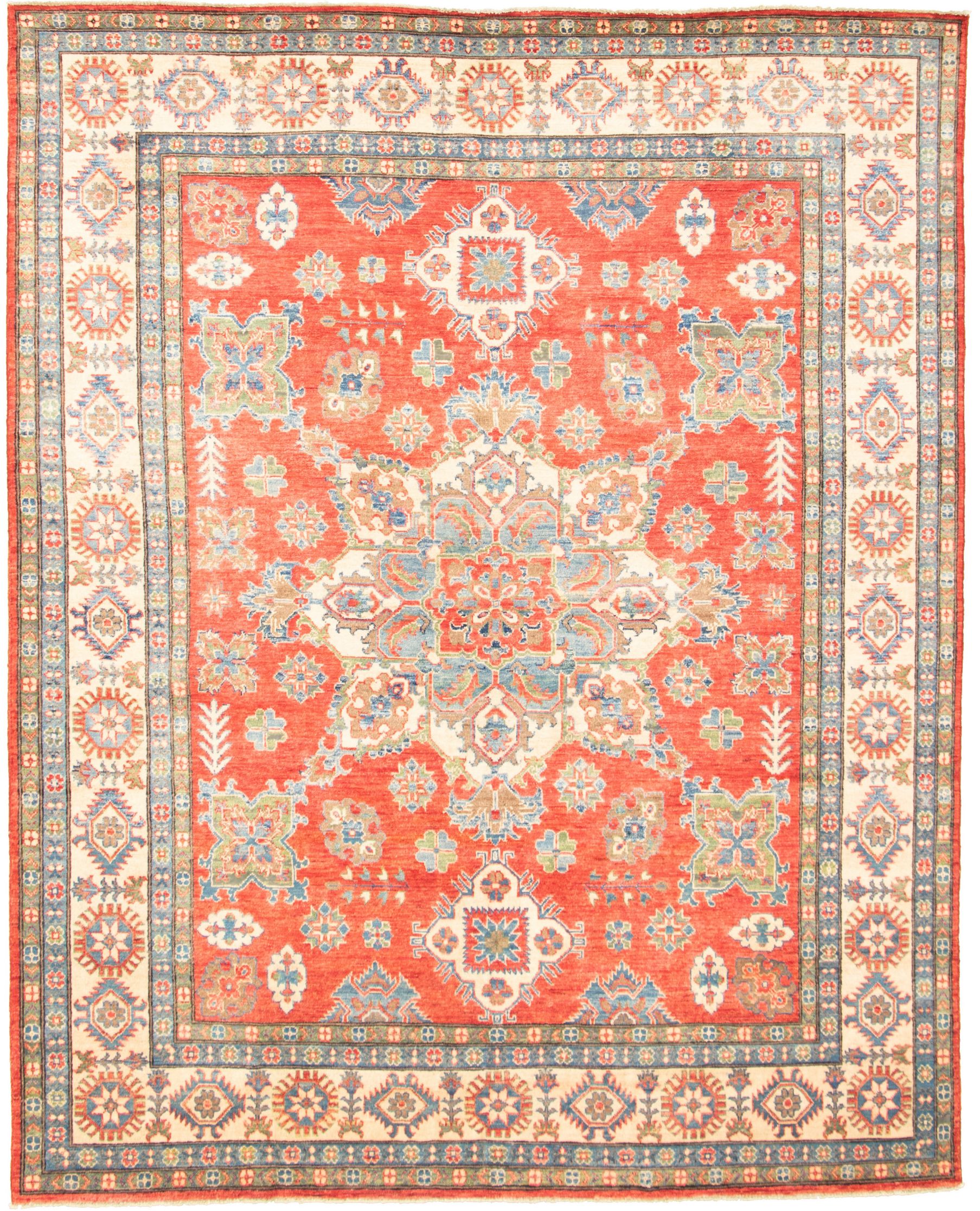 Hand-knotted Finest Gazni Red  Rug 7'11" x 9'11" Size: 7'11" x 9'11"  