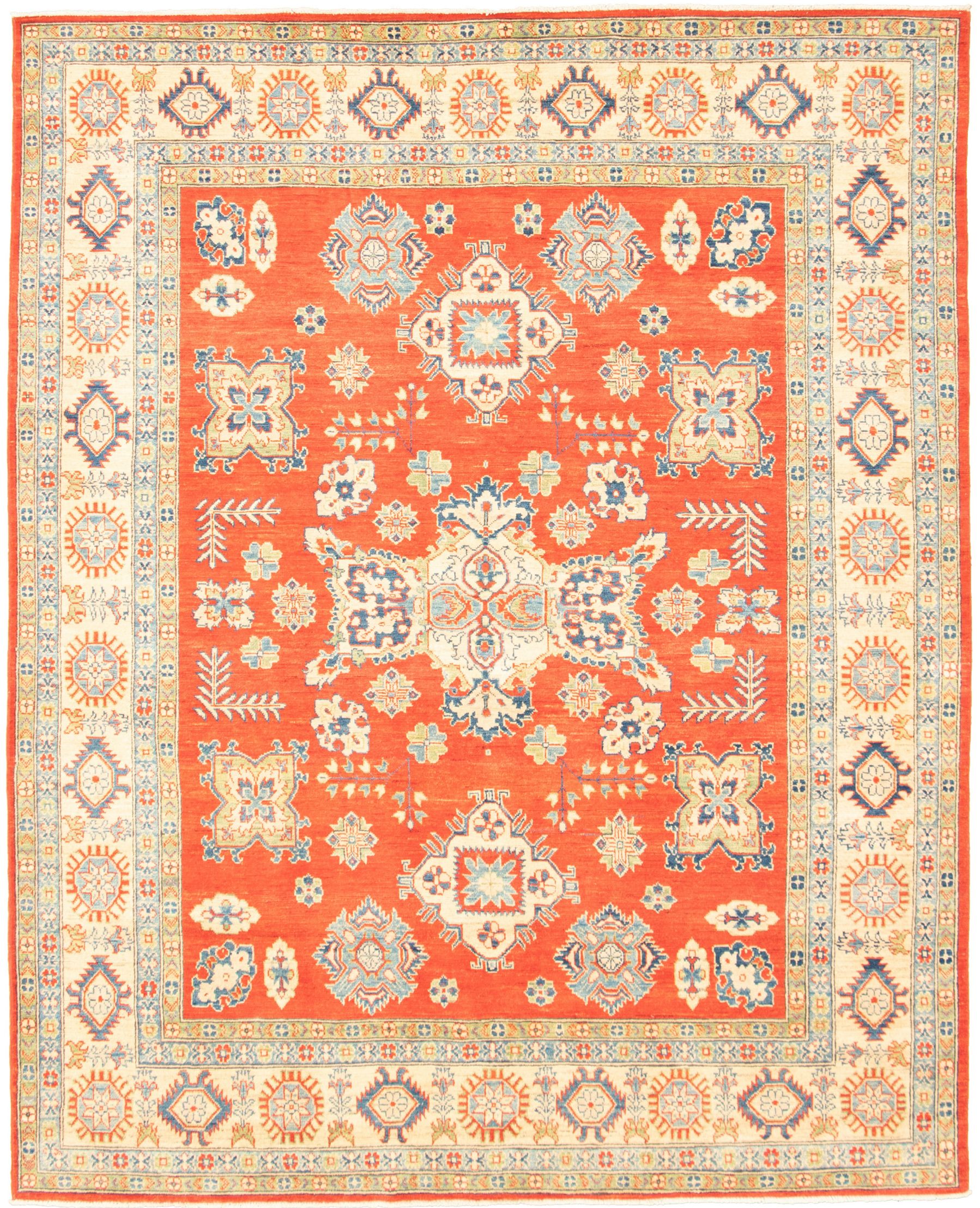 Hand-knotted Finest Gazni Red  Rug 8'0" x 9'10" Size: 8'0" x 9'10"  