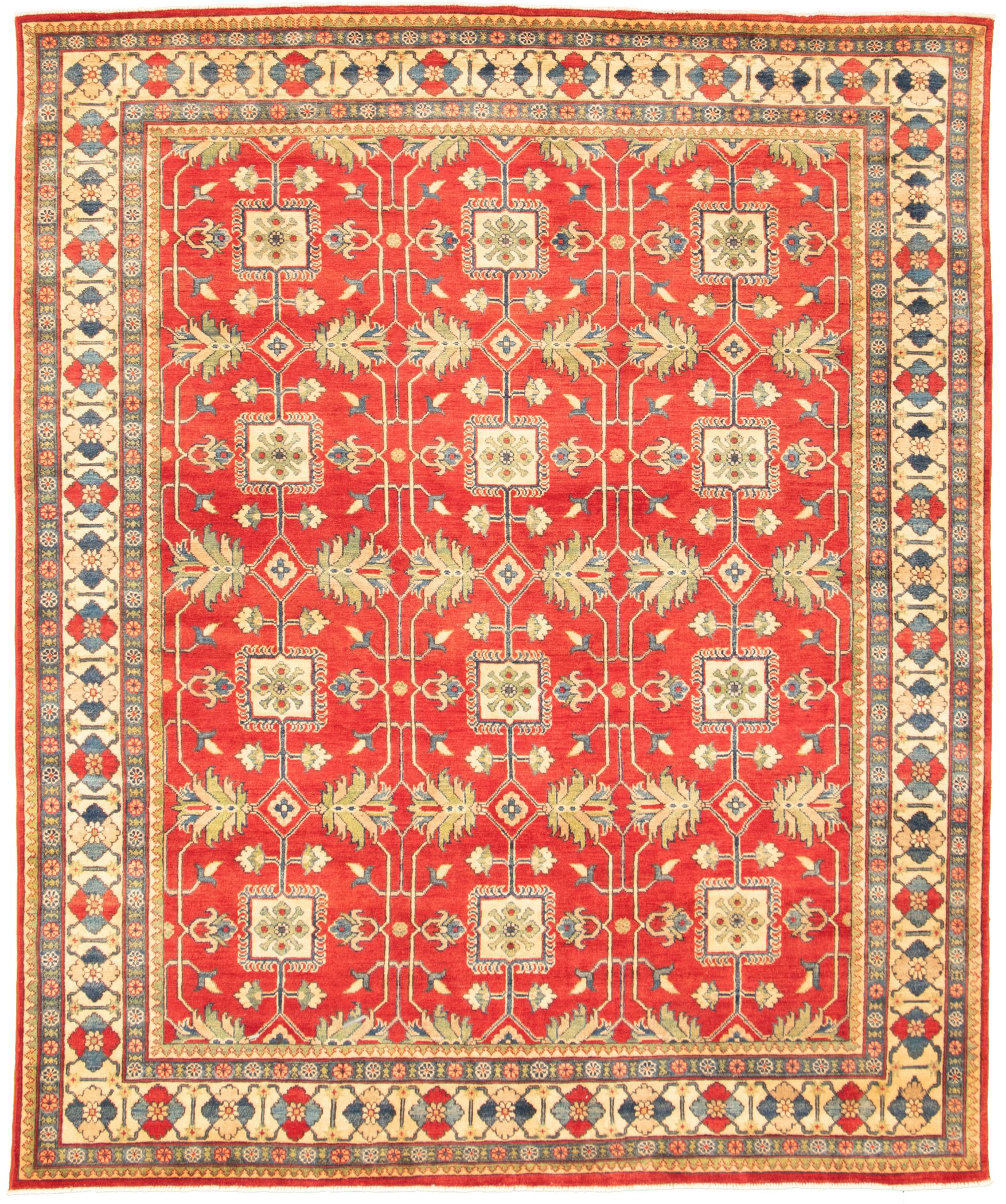 Hand-knotted Finest Gazni Red  Rug 8'3" x 10'0" Size: 8'3" x 10'0"  
