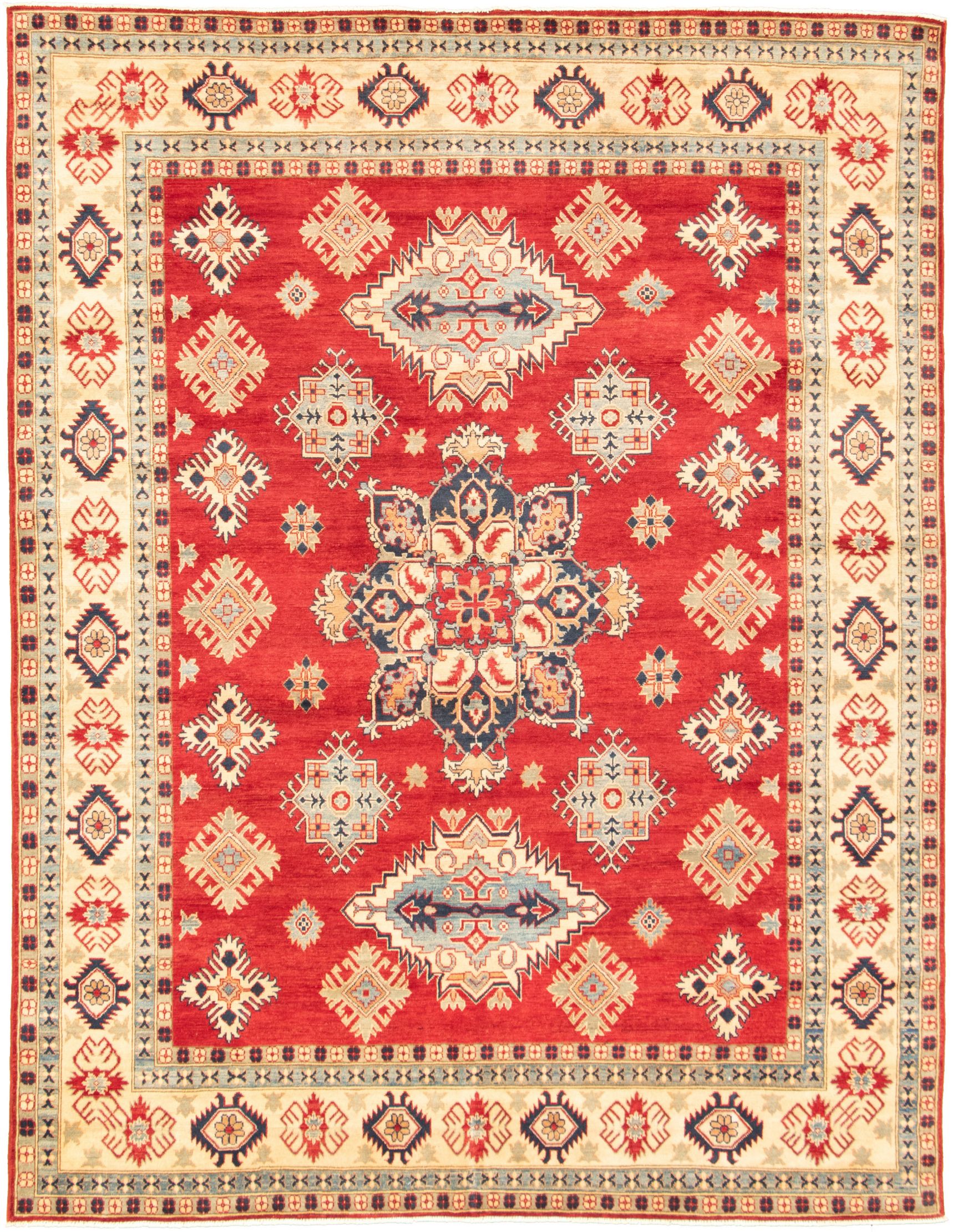 Hand-knotted Finest Gazni Red  Rug 8'2" x 10'6" Size: 8'2" x 10'6"  