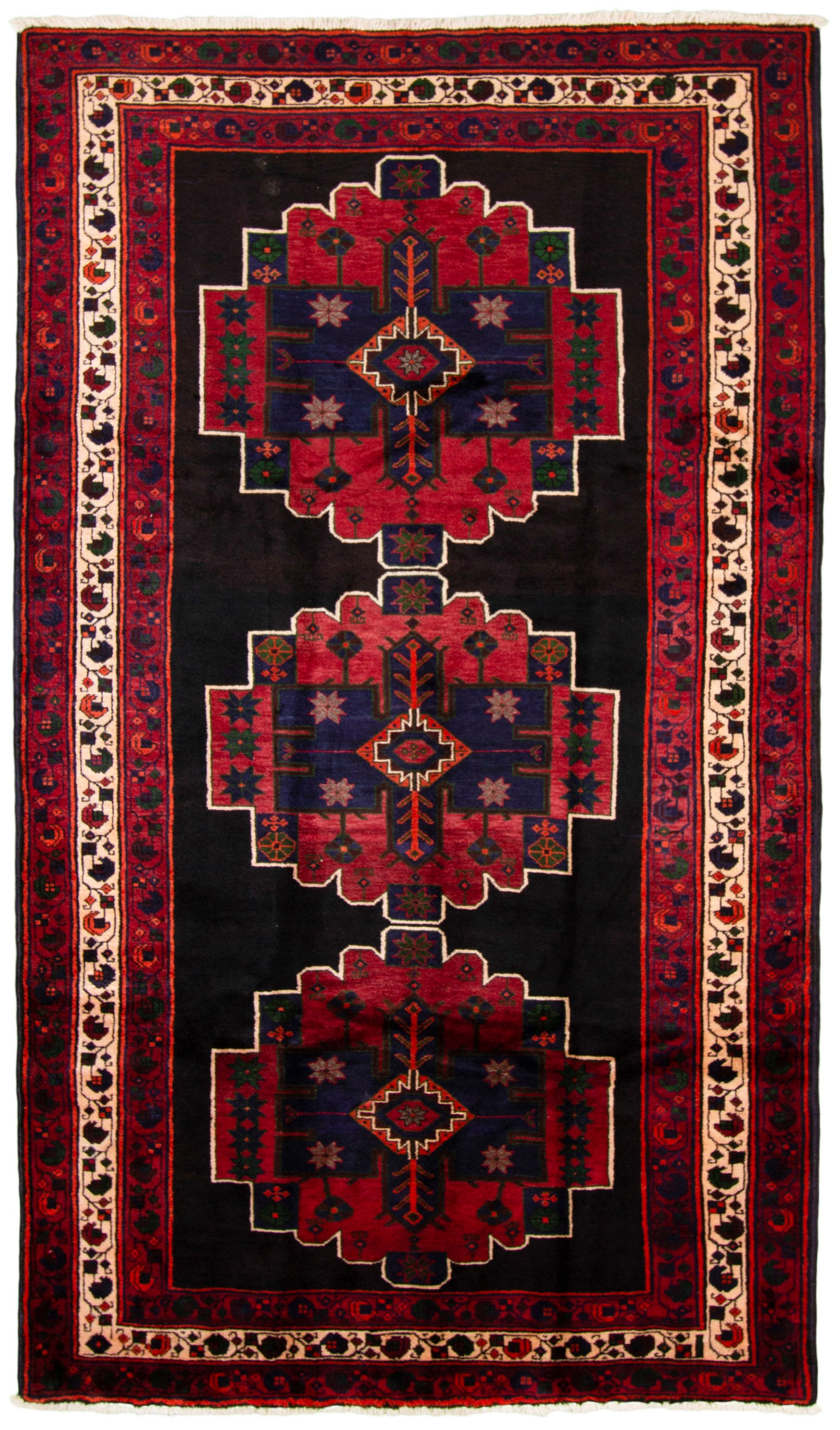 Hand-knotted Roodbar  Wool Rug 5'3" x 9'2" Size: 5'3" x 9'2"  