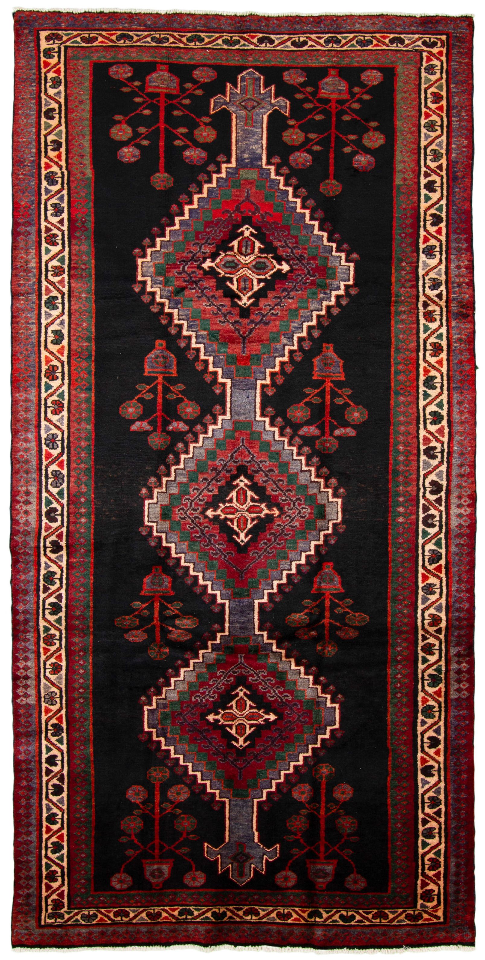 Hand-knotted Roodbar  Wool Rug 5'1" x 10'0" Size: 5'1" x 10'0"  