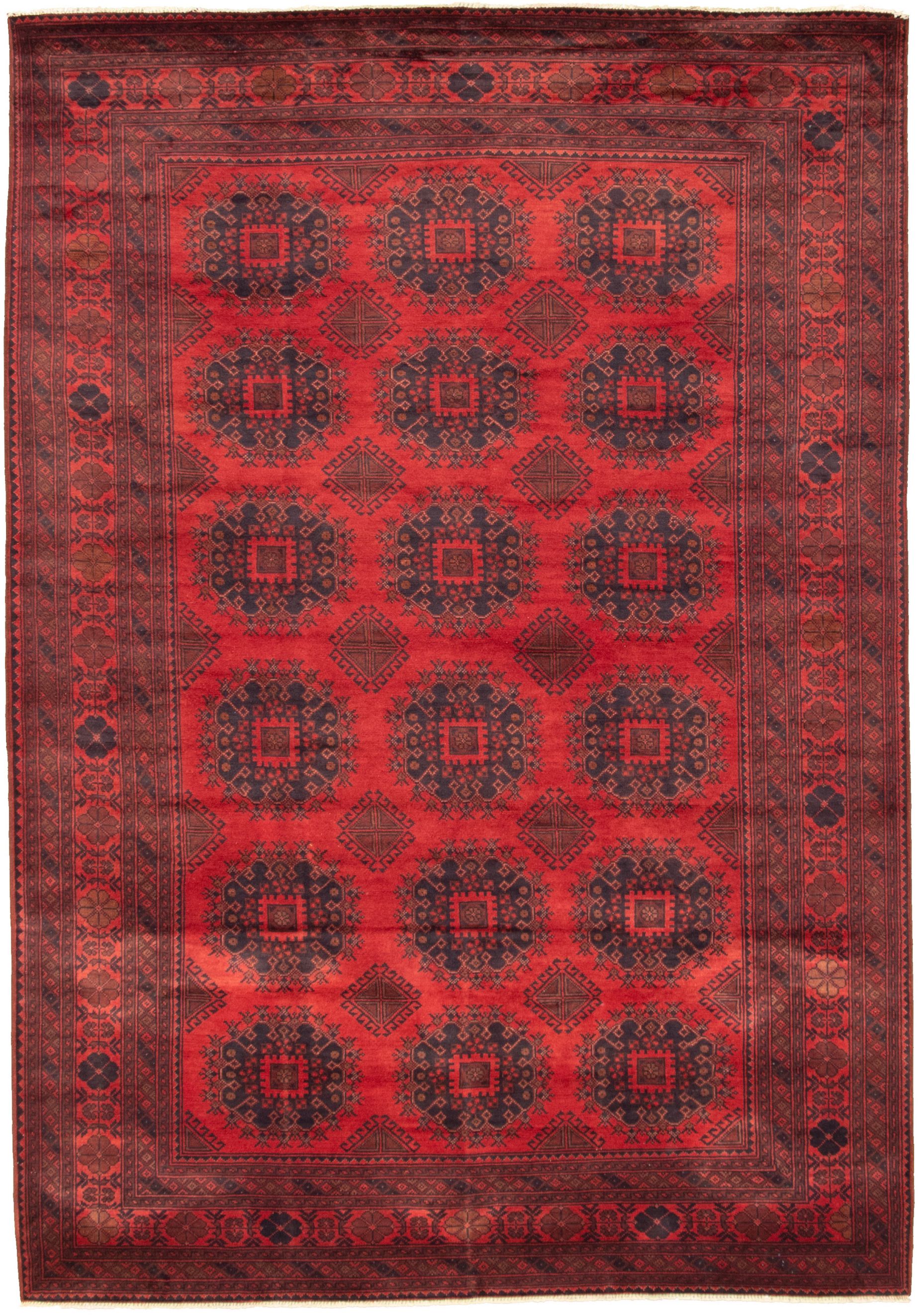 Hand-knotted Finest Khal Mohammadi Red  Rug 6'8" x 9'7"  Size: 6'8" x 9'7"  