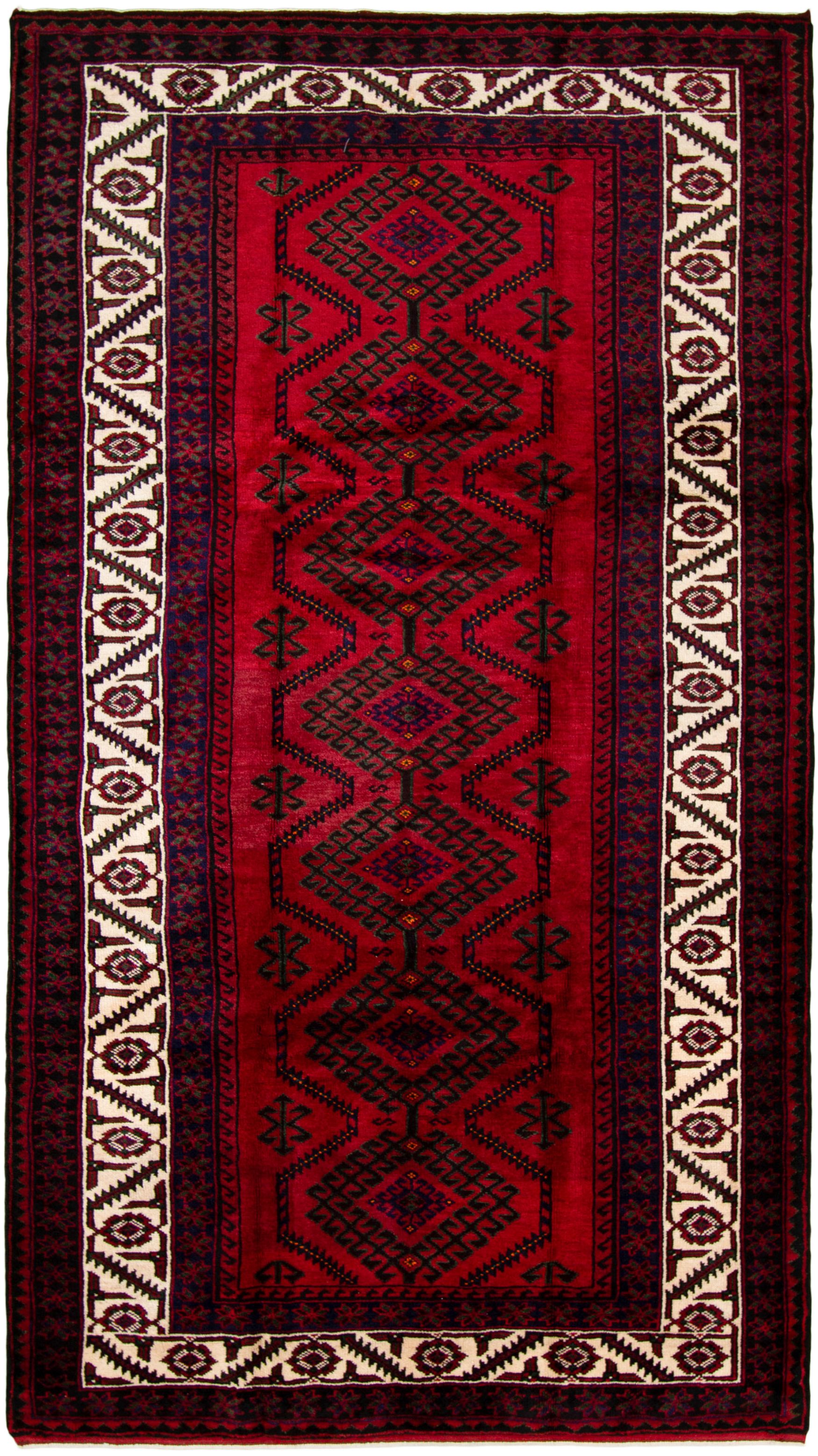 Hand-knotted Roodbar  Wool Rug 5'5" x 10'1" Size: 5'5" x 10'1"  