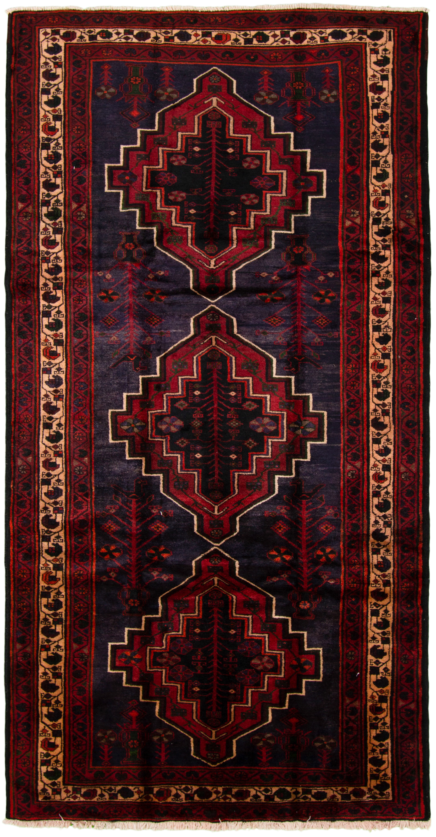 Hand-knotted Roodbar  Wool Rug 5'1" x 9'11" Size: 5'1" x 9'11"  