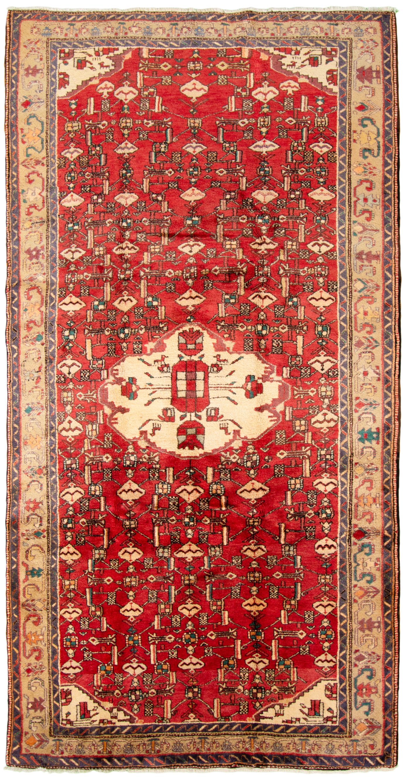 Hand-knotted Ardabil  Wool Rug 5'1" x 9'11" Size: 5'1" x 9'11"  