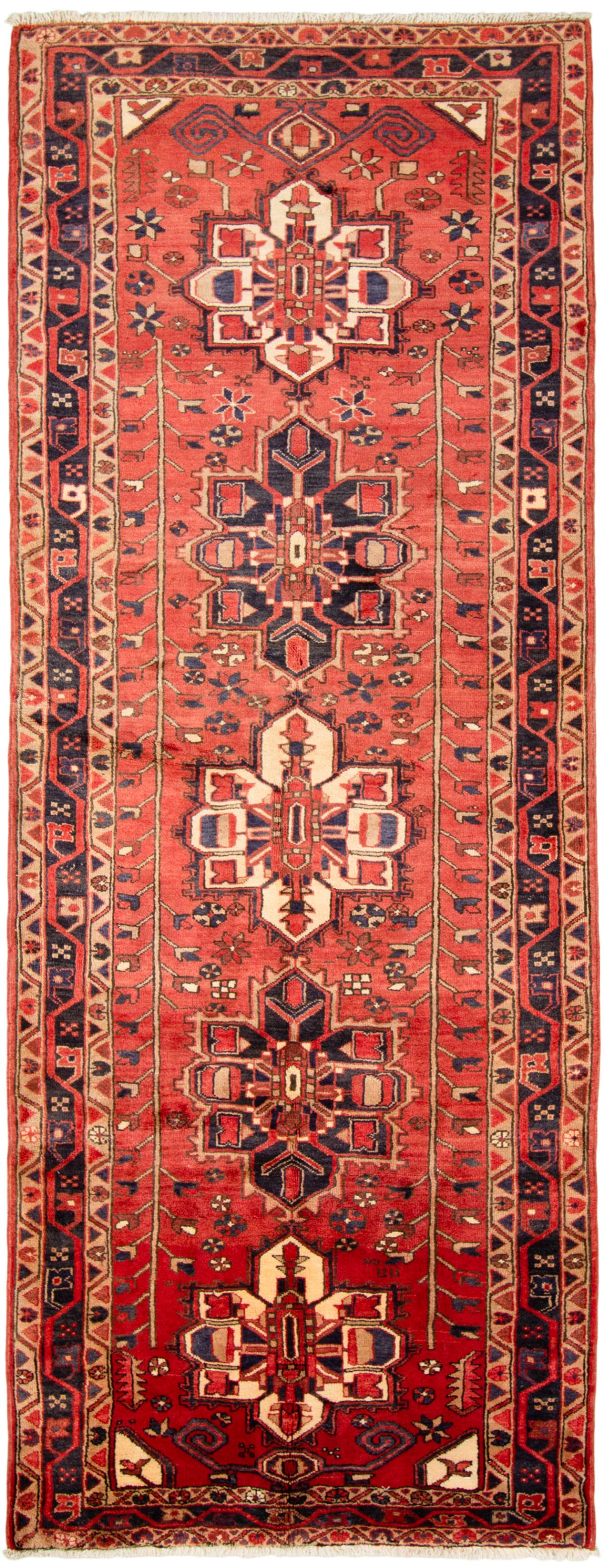 Hand-knotted Ardabil  Wool Rug 4'1" x 11'3" Size: 4'1" x 11'3"  