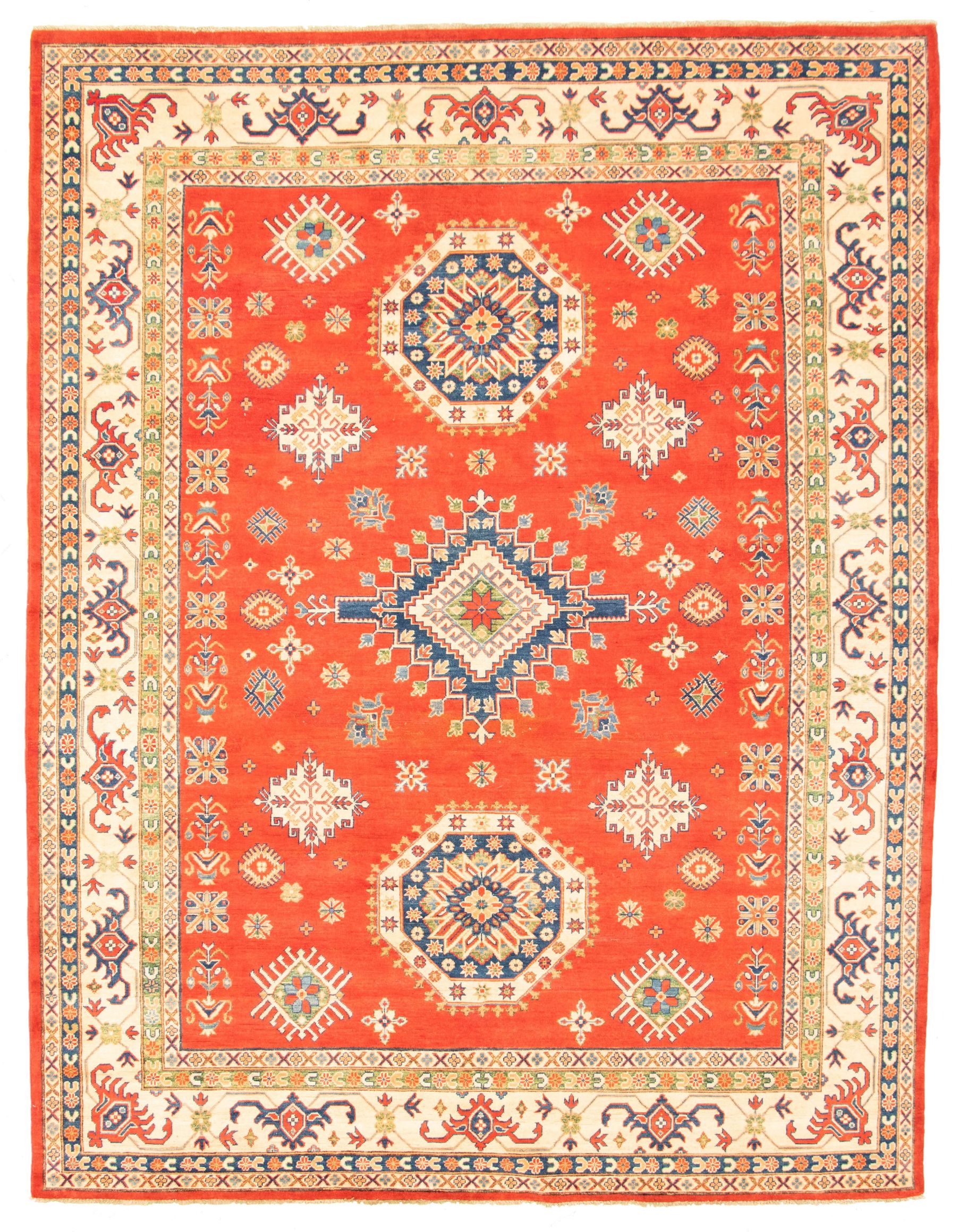 Hand-knotted Finest Gazni Red  Rug 9'0" x 11'9" Size: 9'0" x 11'9"  