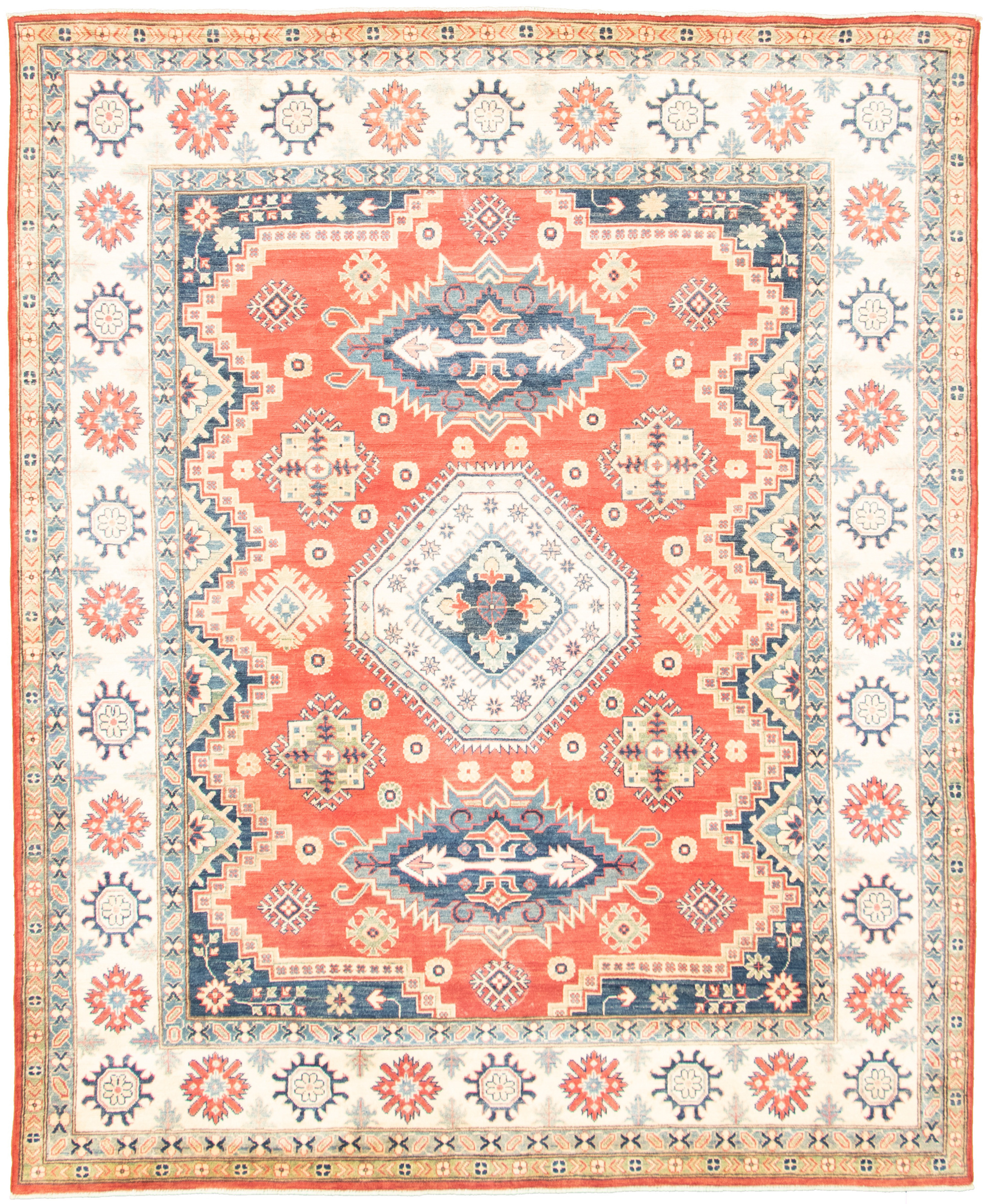 Hand-knotted Finest Gazni Red  Rug 7'11" x 9'9" Size: 7'11" x 9'9"  