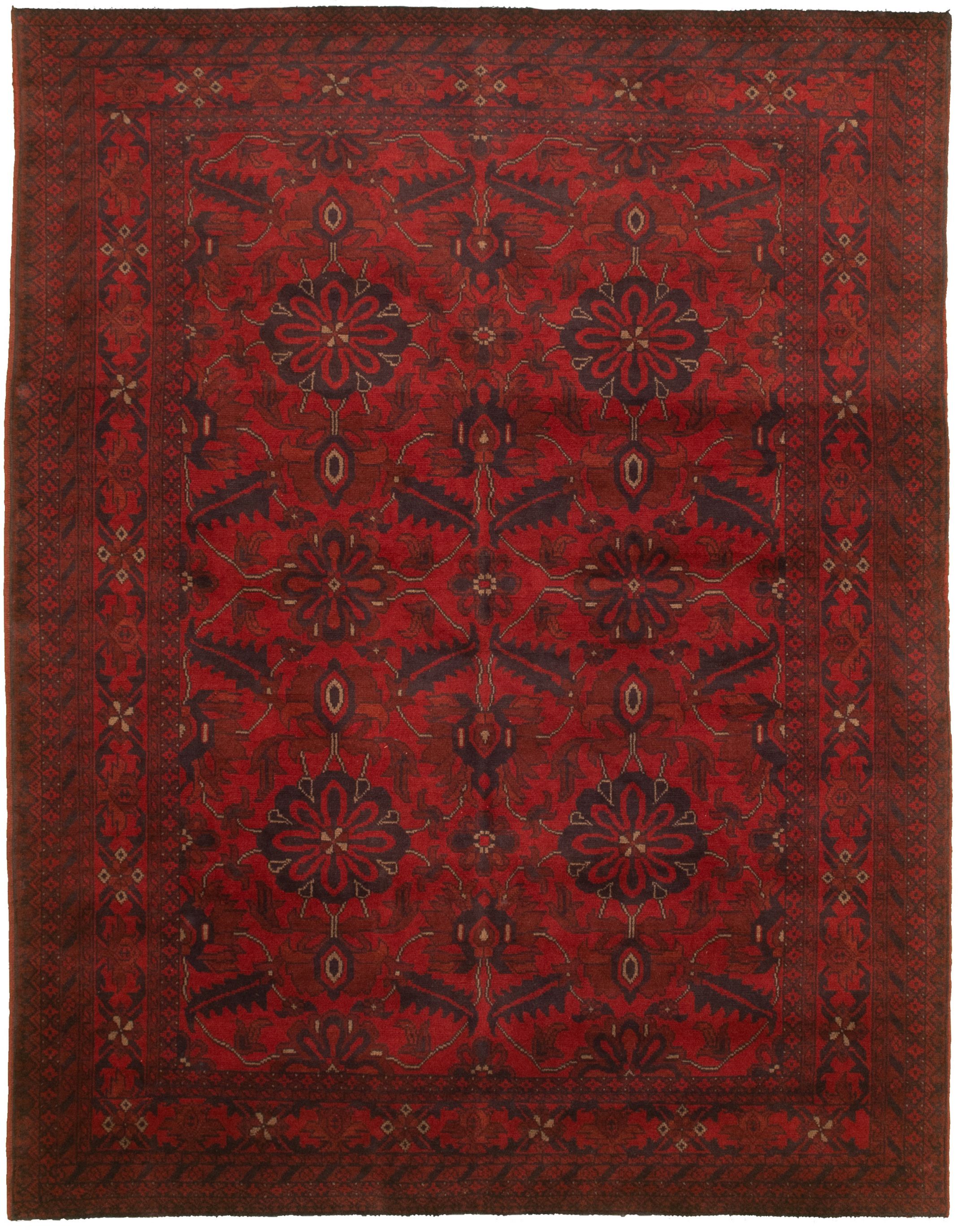 Hand-knotted Finest Khal Mohammadi Red  Rug 5'9" x 7'7"  Size: 5'9" x 7'7"  