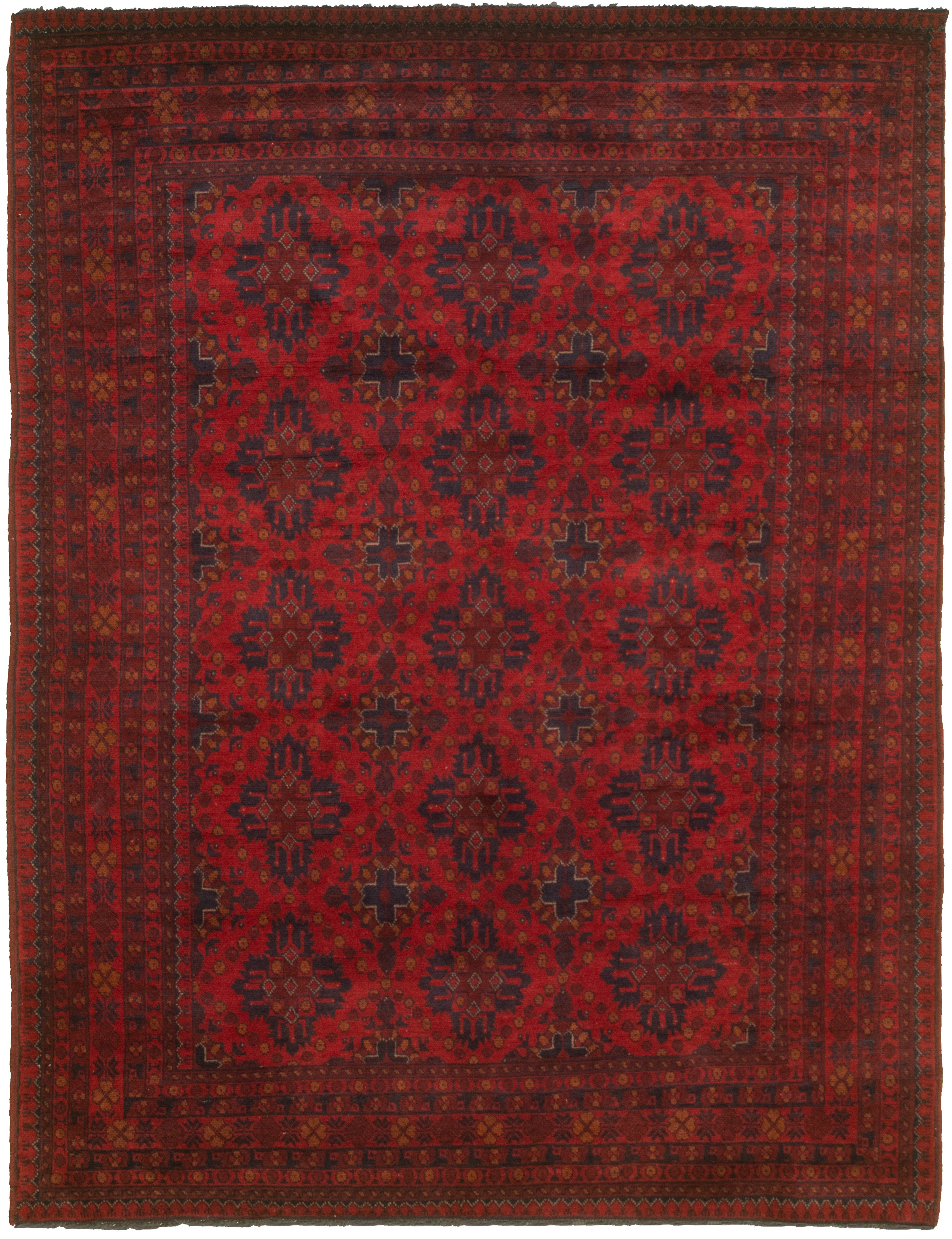 Hand-knotted Finest Khal Mohammadi Red  Rug 5'10" x 7'9" Size: 5'10" x 7'9"  