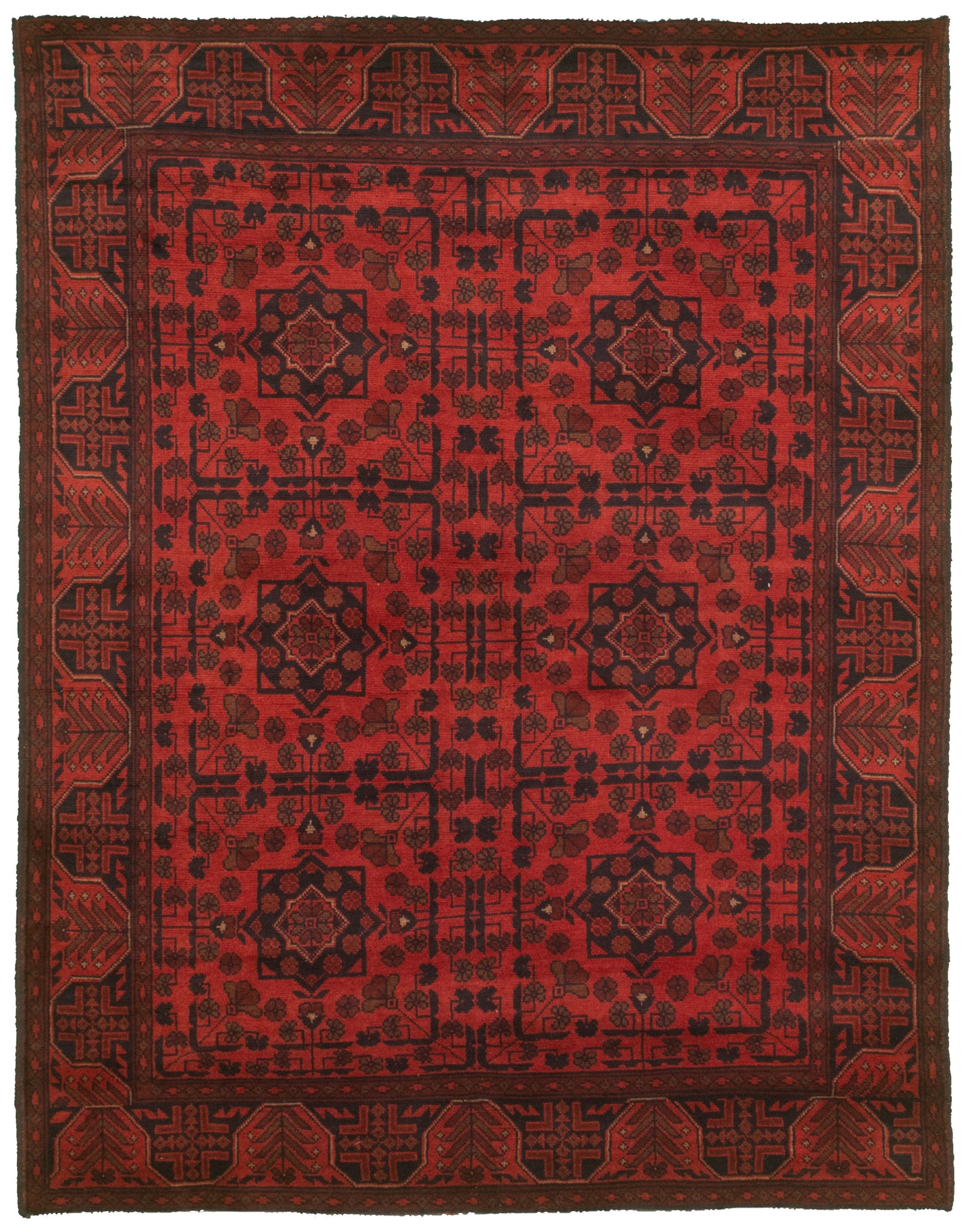 Hand-knotted Finest Khal Mohammadi Dark Copper  Rug 4'10" x 6'6" Size: 4'10" x 6'6"  