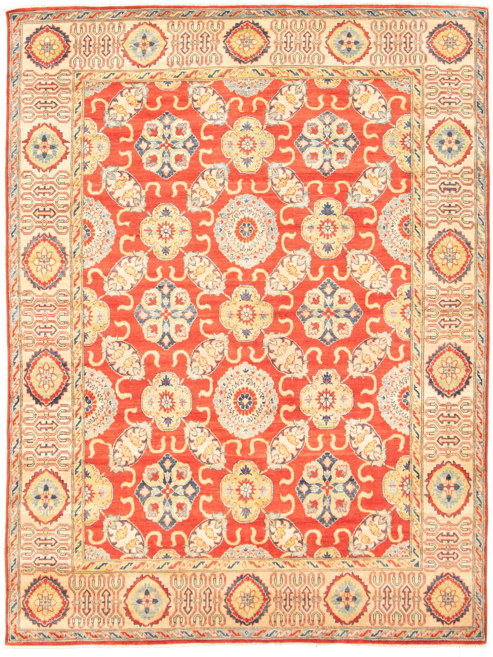 Hand-knotted Finest Gazni Red  Rug 7'9" x 10'4" Size: 7'9" x 10'4"  