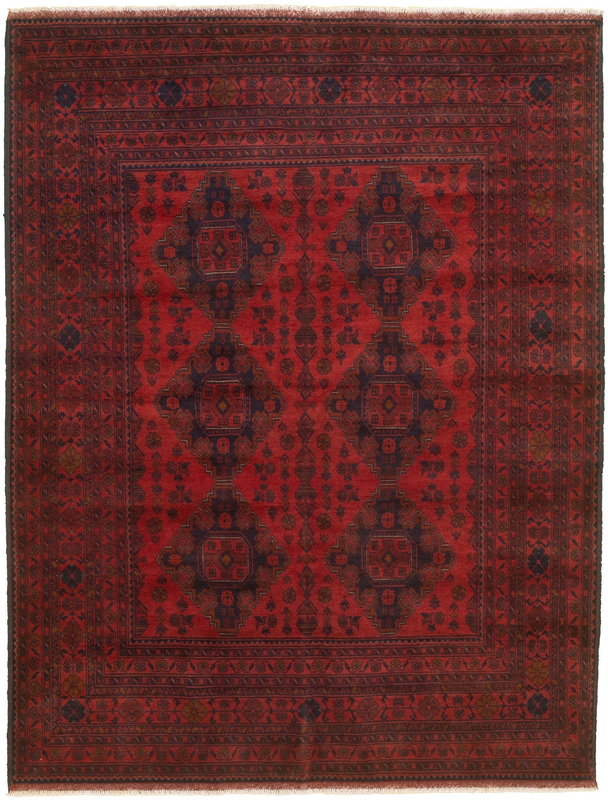 Hand-knotted Finest Khal Mohammadi Red  Rug 5'9" x 7'8" Size: 5'9" x 7'8"  