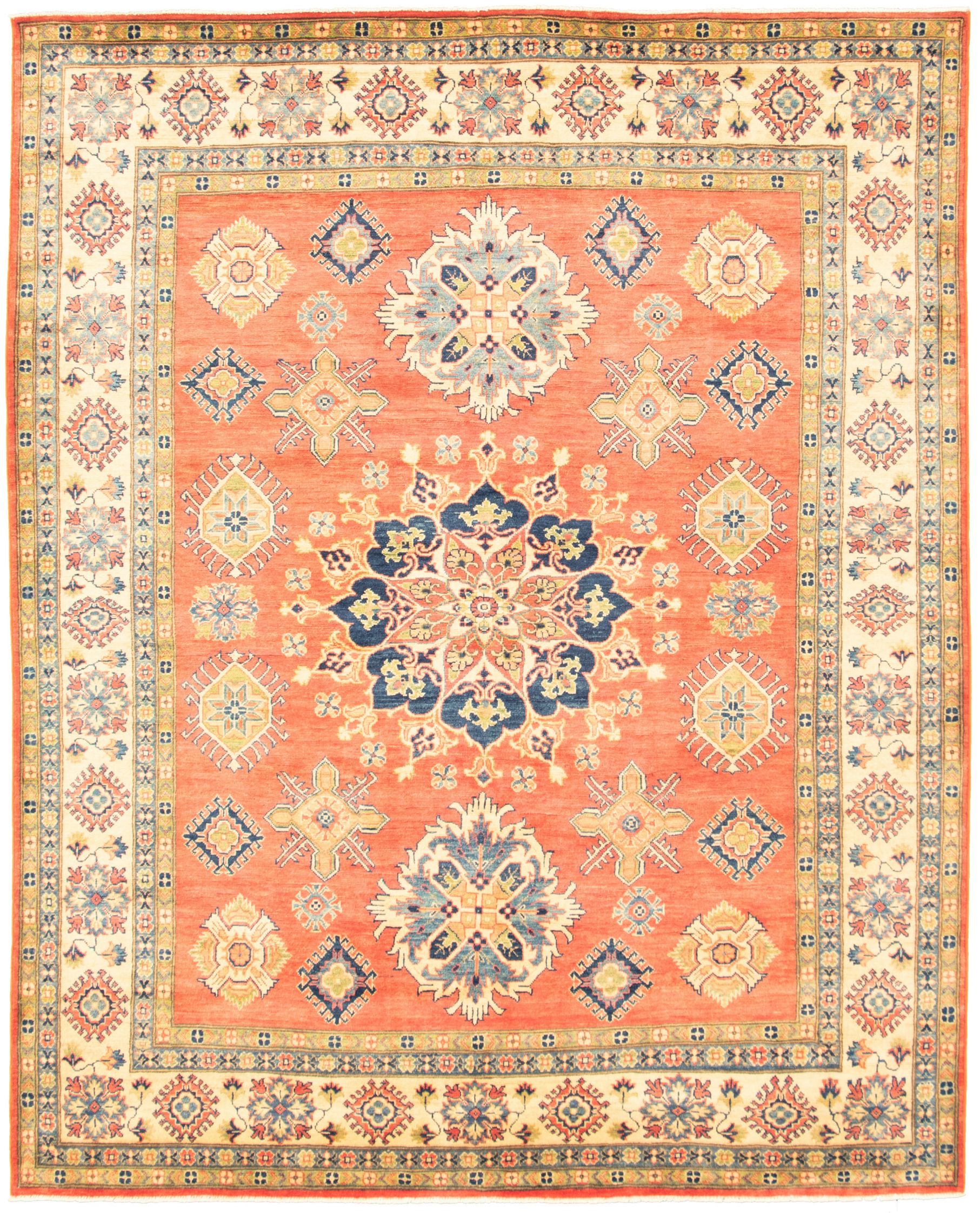 Hand-knotted Finest Gazni Red  Rug 7'11" x 9'8" Size: 7'11" x 9'8"  