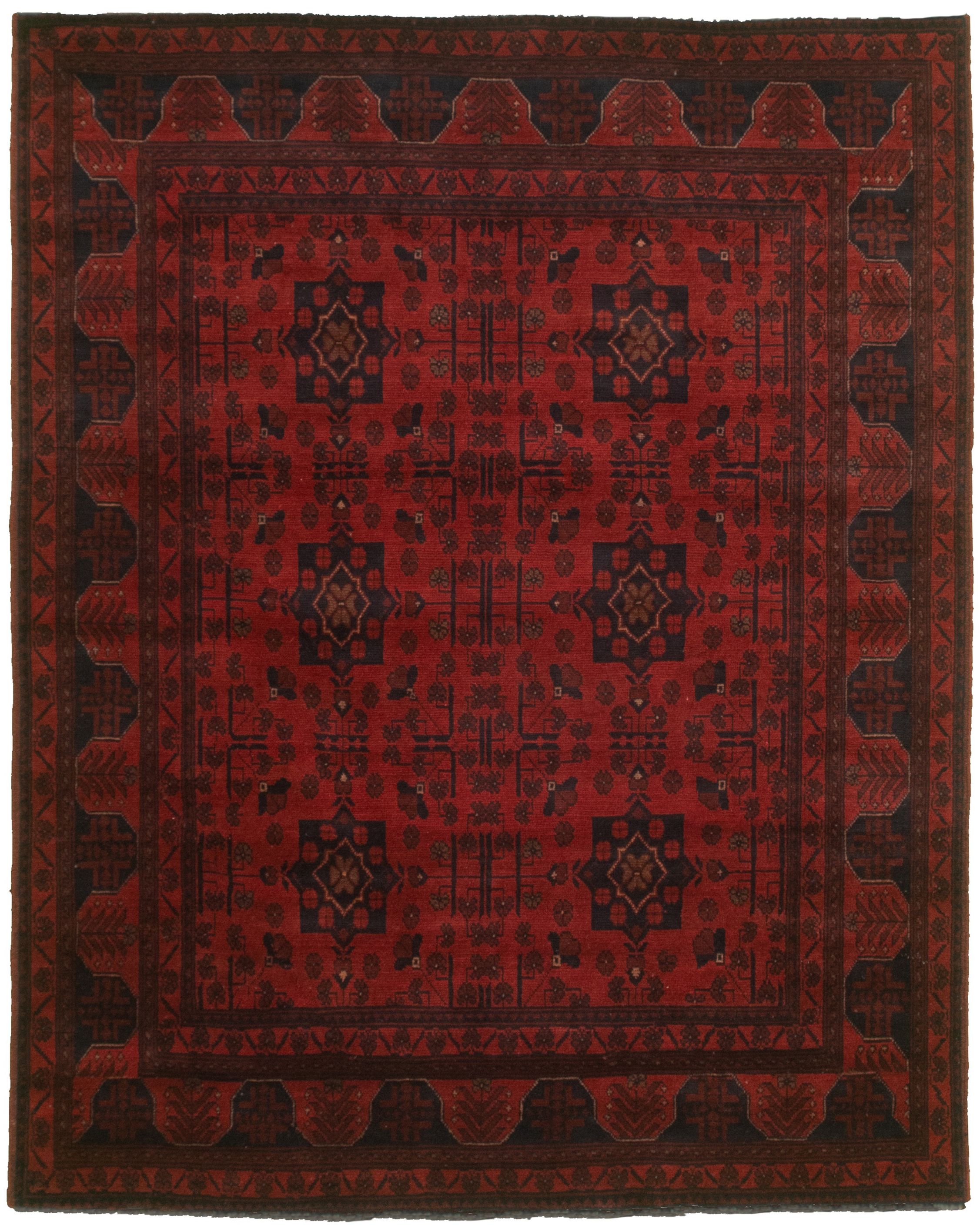Hand-knotted Finest Khal Mohammadi Red  Rug 5'0" x 6'4"  Size: 5'0" x 6'4"  