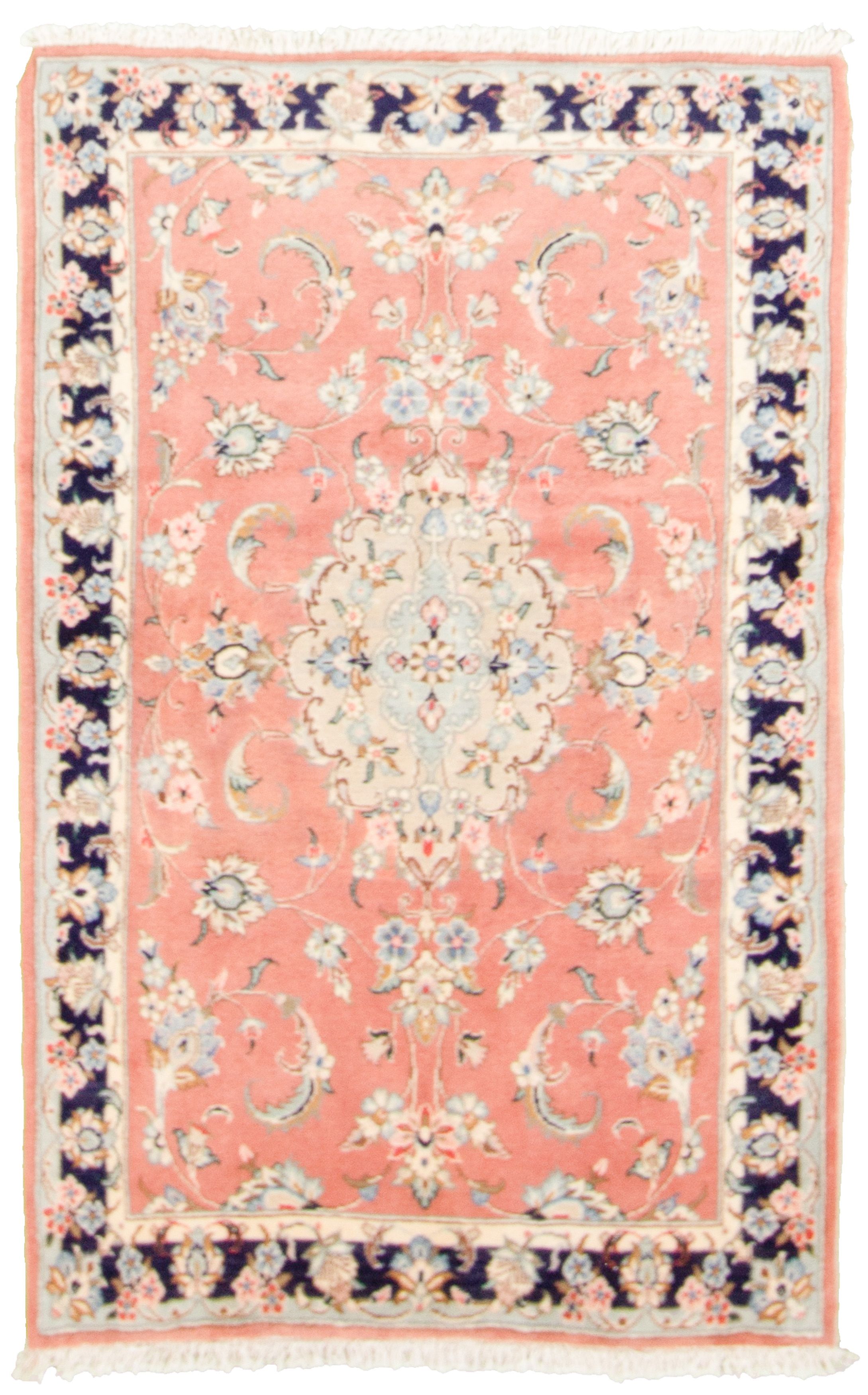 Hand-knotted Kashan  Wool Rug 3'1" x 5'0" Size: 3'1" x 5'0"  