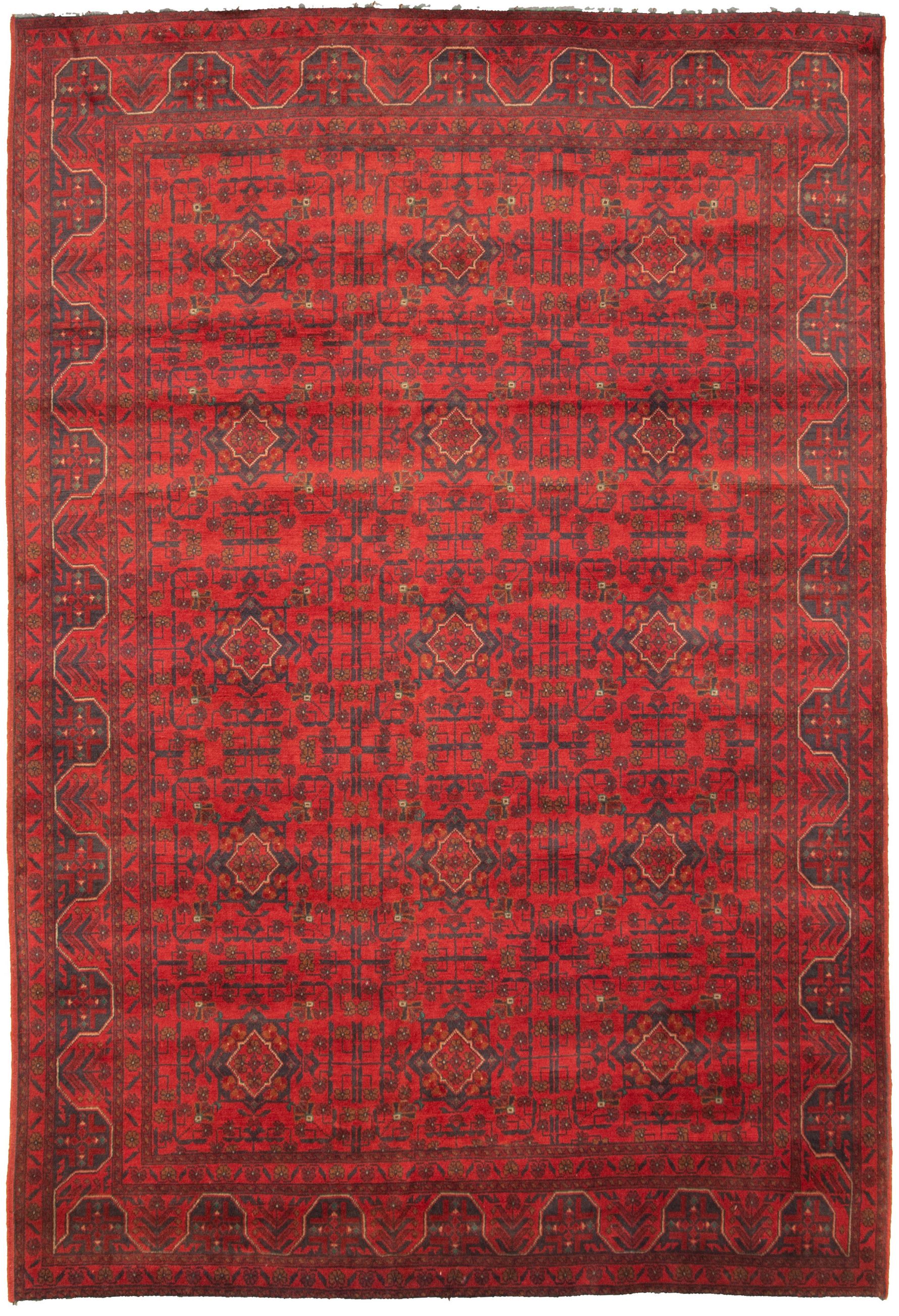 Hand-knotted Finest Khal Mohammadi Red  Rug 6'6" x 9'9"  Size: 6'6" x 9'9"  