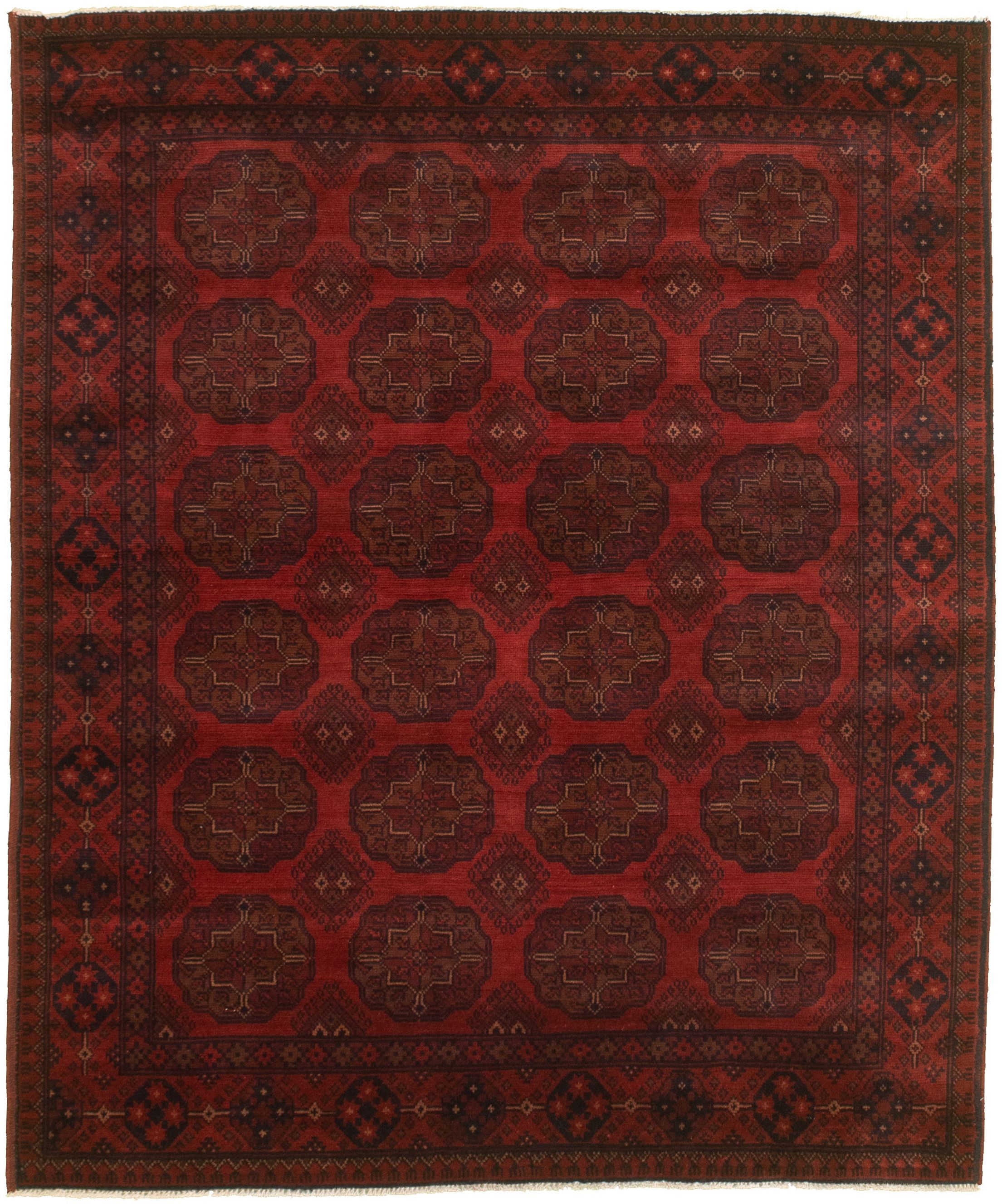 Hand-knotted Finest Khal Mohammadi Red  Rug 5'0" x 6'2" Size: 5'0" x 6'2"  