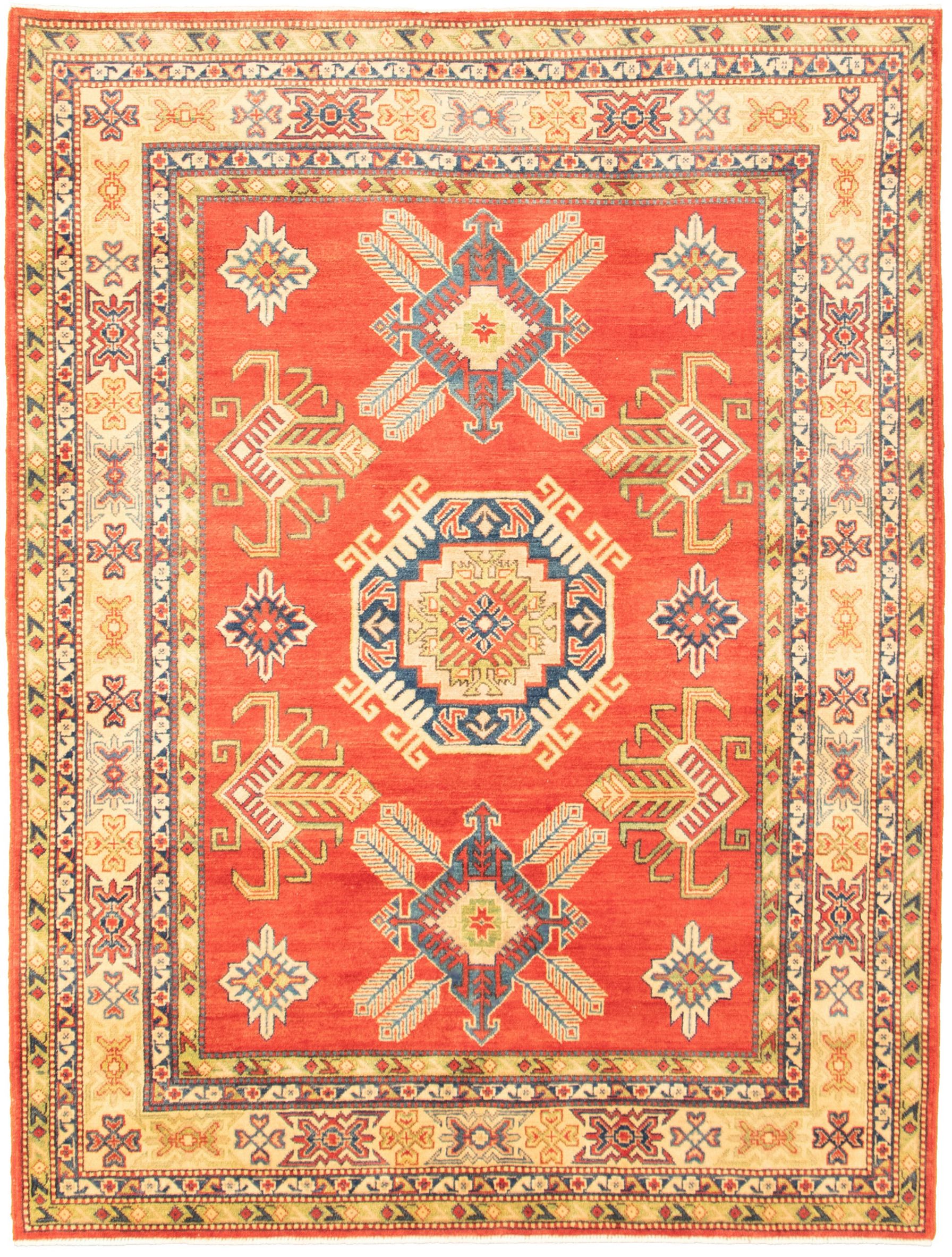 Hand-knotted Finest Gazni Red  Rug 5'11" x 7'11" Size: 5'11" x 7'11"  