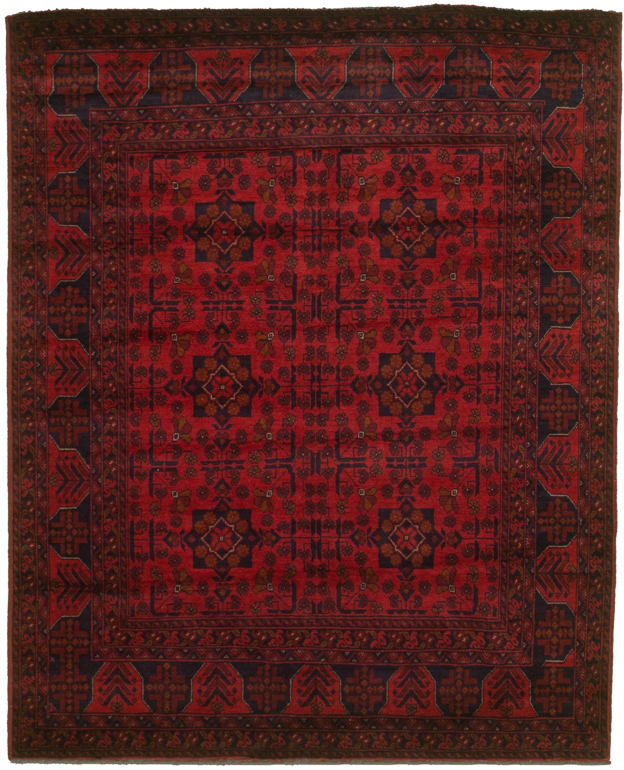 Hand-knotted Finest Khal Mohammadi Red  Rug 5'3" x 6'8"  Size: 5'3" x 6'8"  