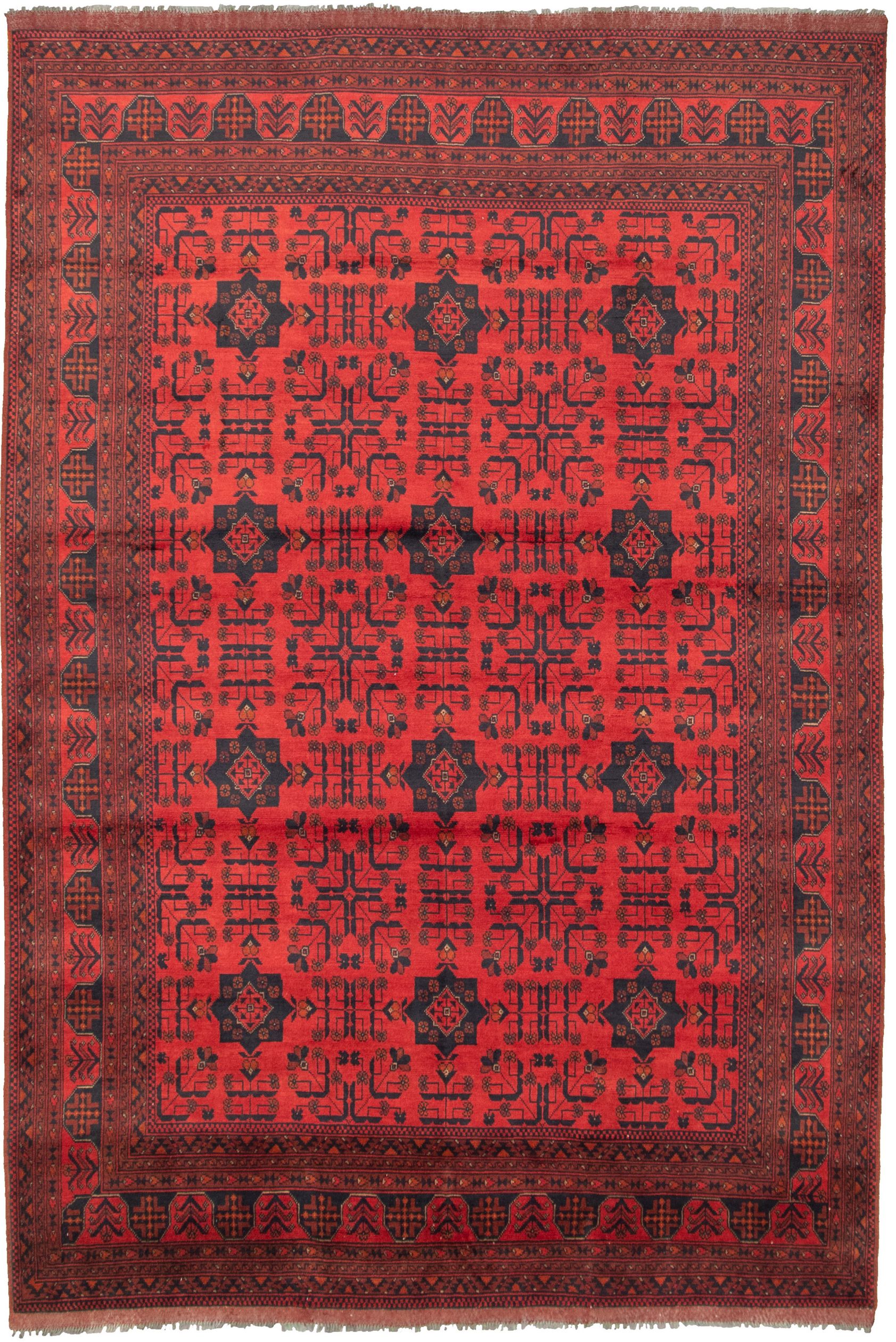 Hand-knotted Finest Khal Mohammadi Red  Rug 6'6" x 9'8"  Size: 6'6" x 9'8"  
