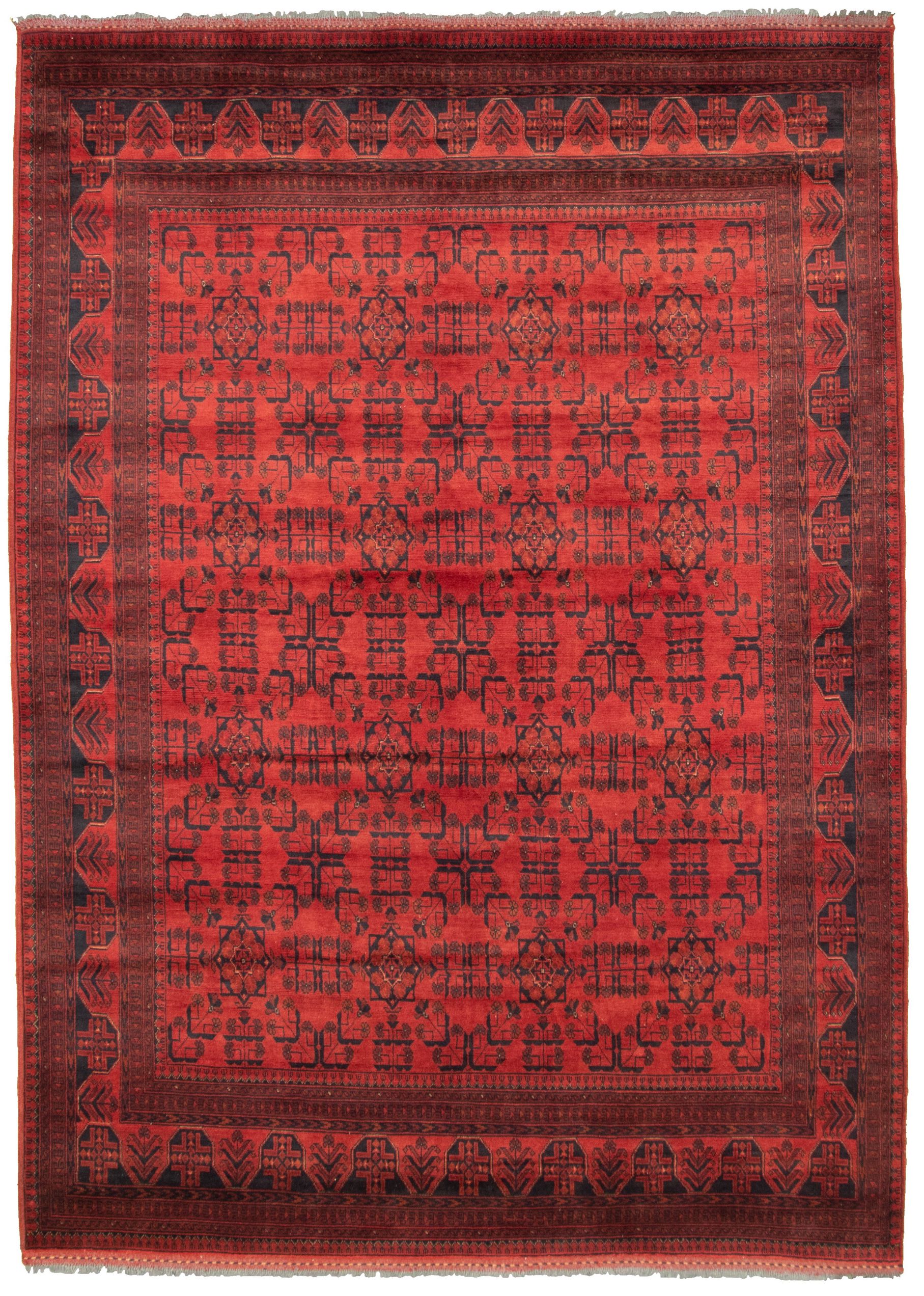 Hand-knotted Finest Khal Mohammadi Red  Rug 6'9" x 9'5"  Size: 6'9" x 9'5"  