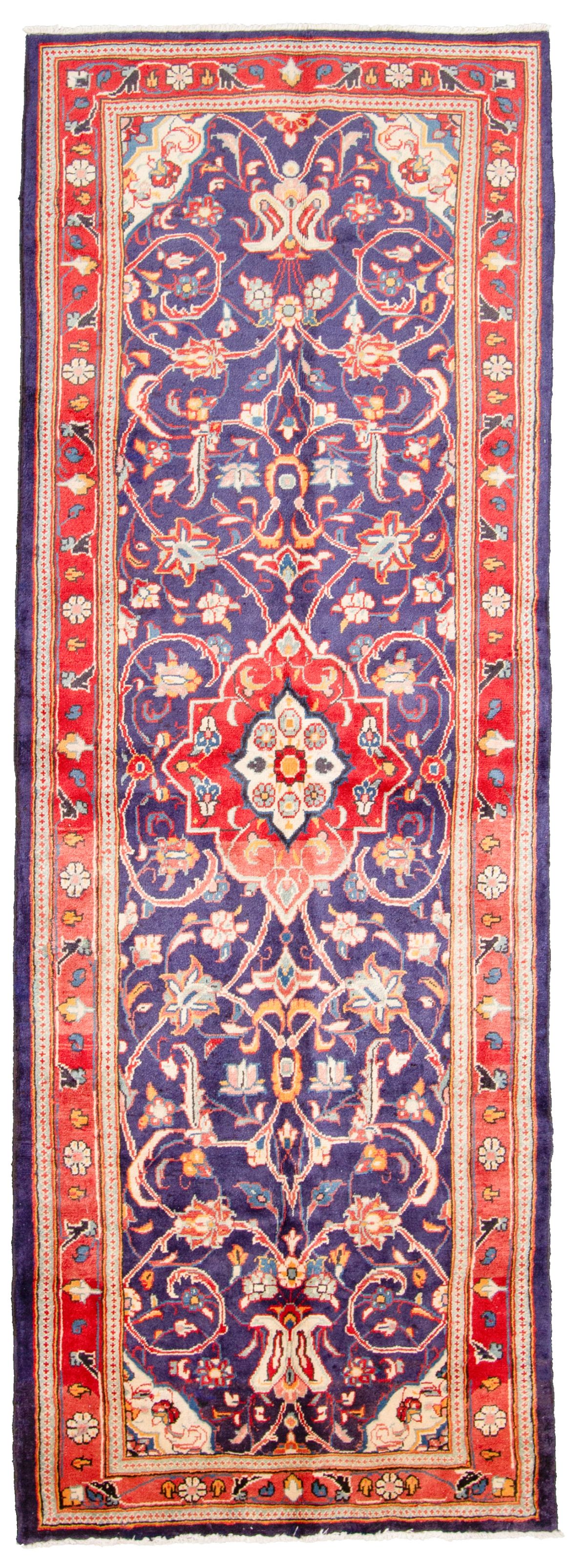 Hand-knotted Hamadan  Wool Rug 3'5" x 9'10" Size: 3'5" x 9'10"  