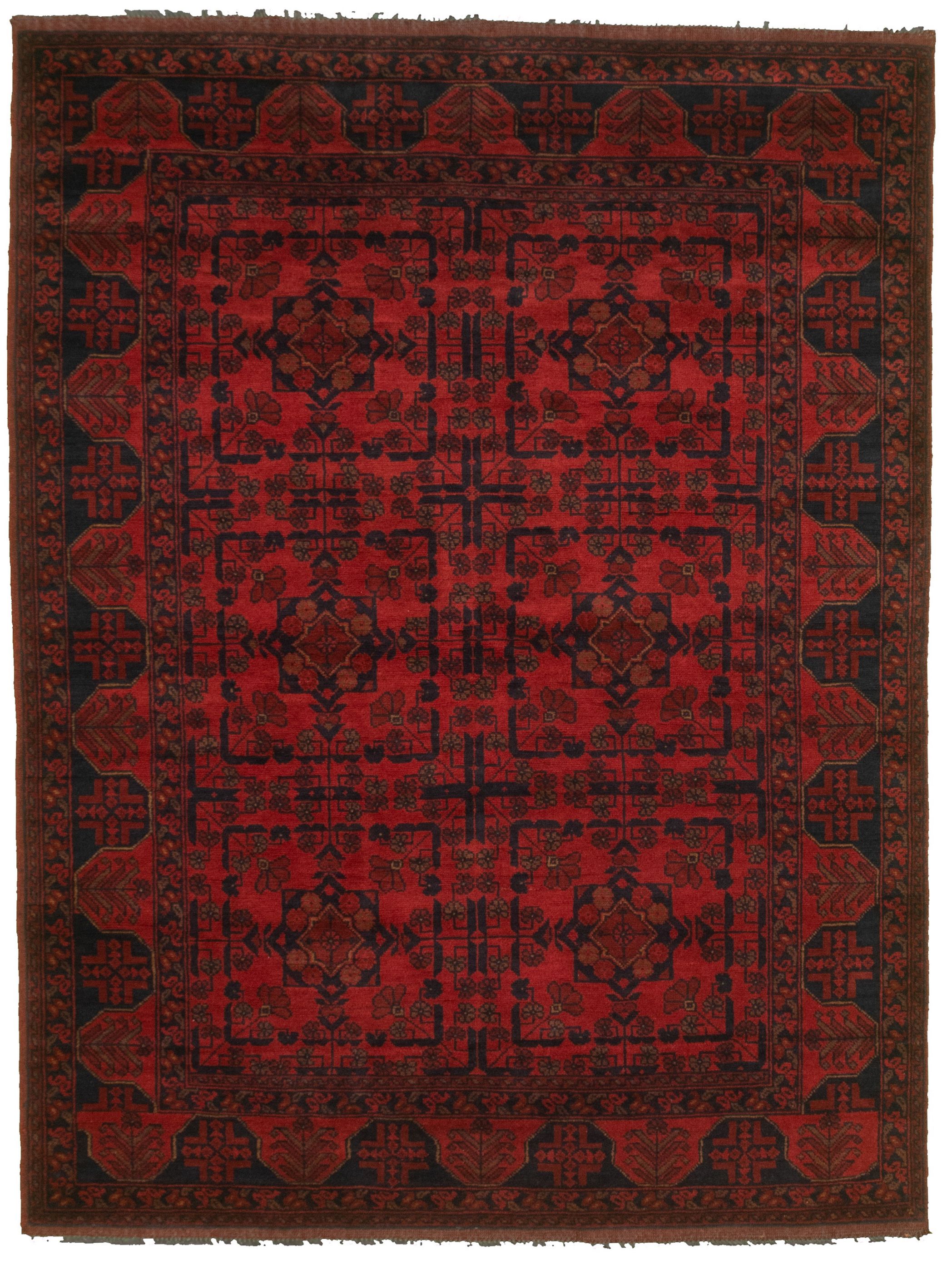 Hand-knotted Finest Khal Mohammadi Red  Rug 5'0" x 6'9" Size: 5'0" x 6'9"  
