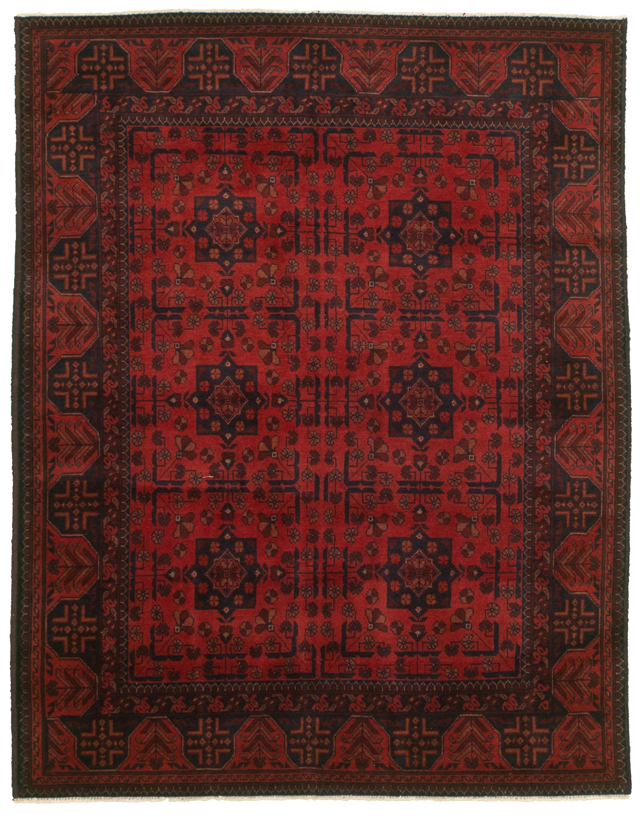 Hand-knotted Finest Khal Mohammadi Red  Rug 5'1" x 6'6"  Size: 5'1" x 6'6"  