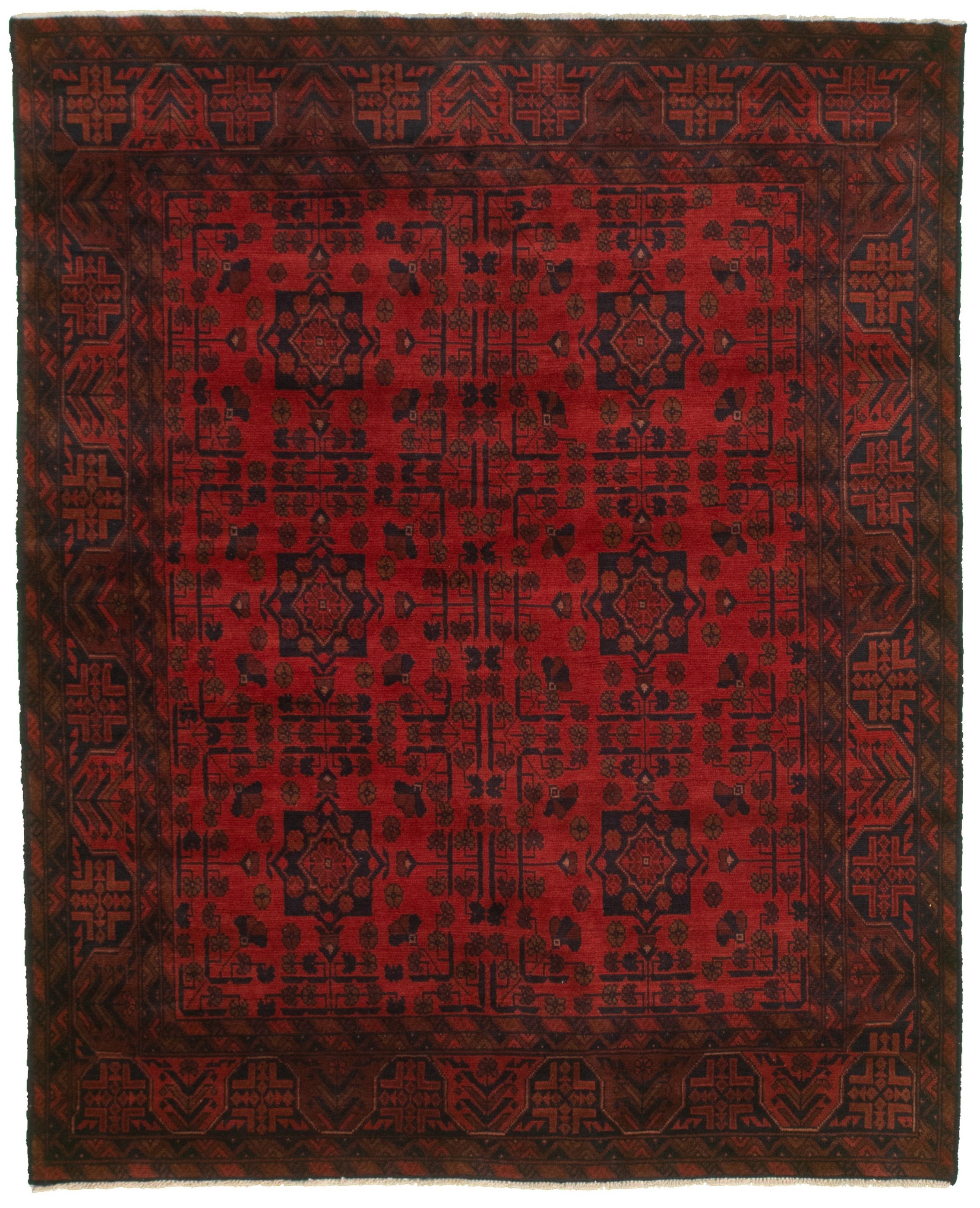 Hand-knotted Finest Khal Mohammadi Red  Rug 5'1" x 6'4"  Size: 5'1" x 6'4"  