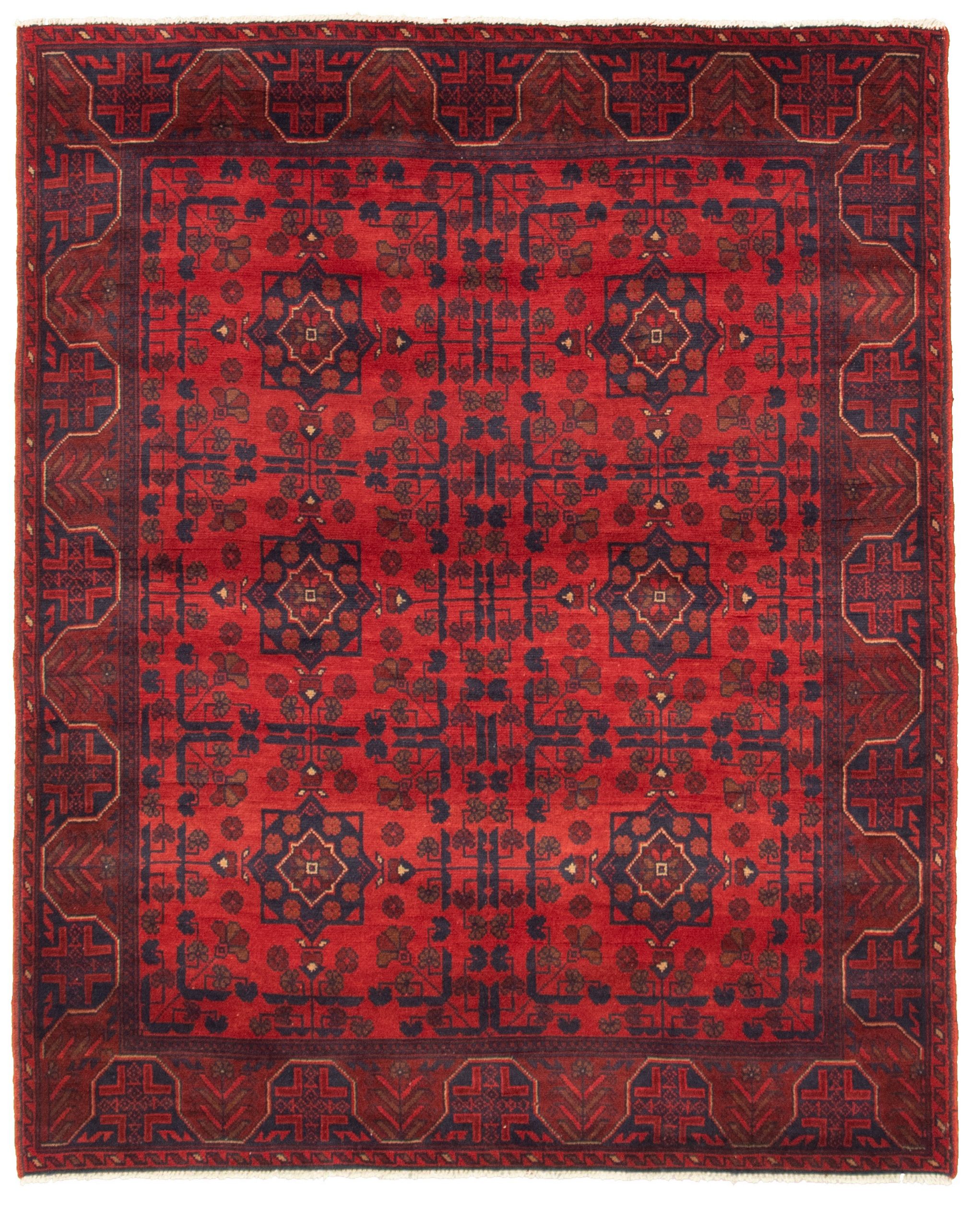 Hand-knotted Finest Khal Mohammadi Red  Rug 5'1" x 6'2"  Size: 5'1" x 6'2"  