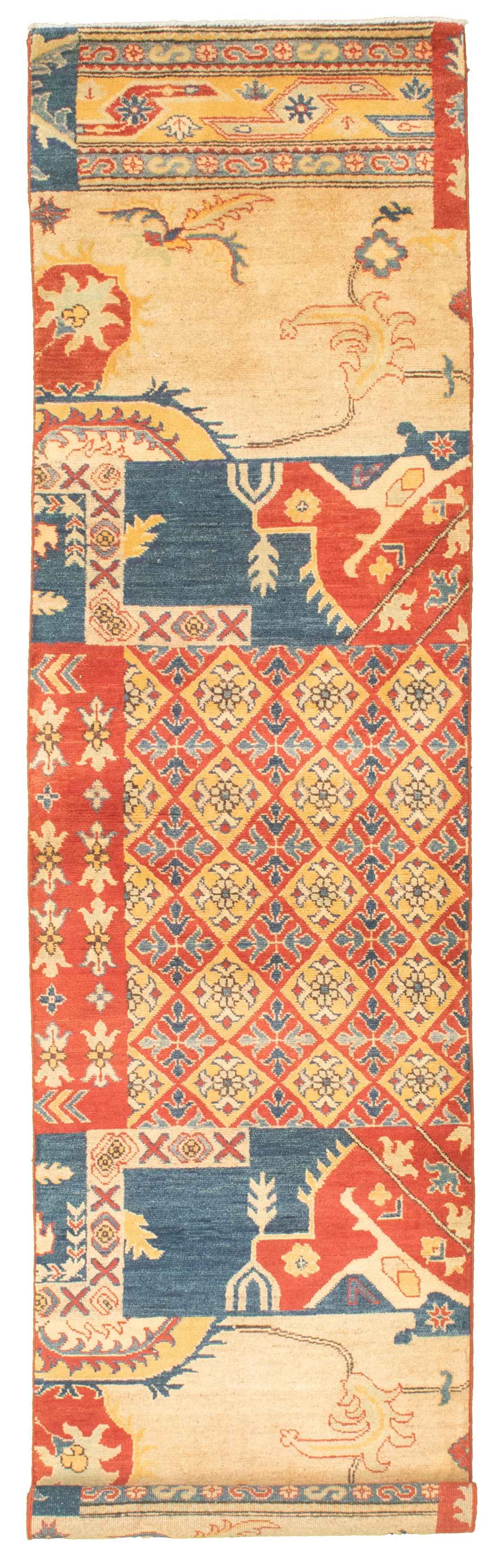 Hand-knotted Finest Gazni Red  Rug 2'5" x 10'3" Size: 2'5" x 10'3"  