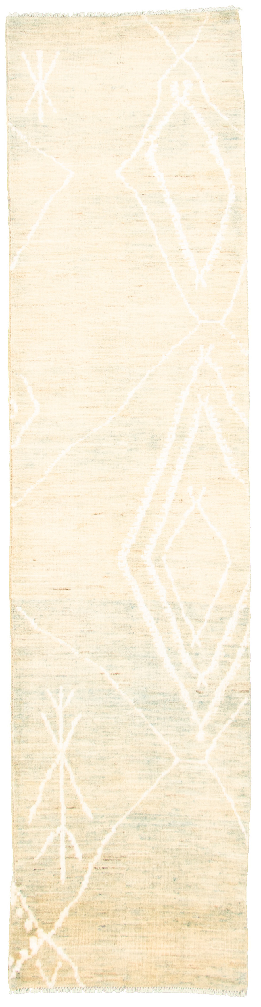 Hand-knotted Marrakech Khaki  Rug 2'9" x 11'5" Size: 2'9" x 11'5"  
