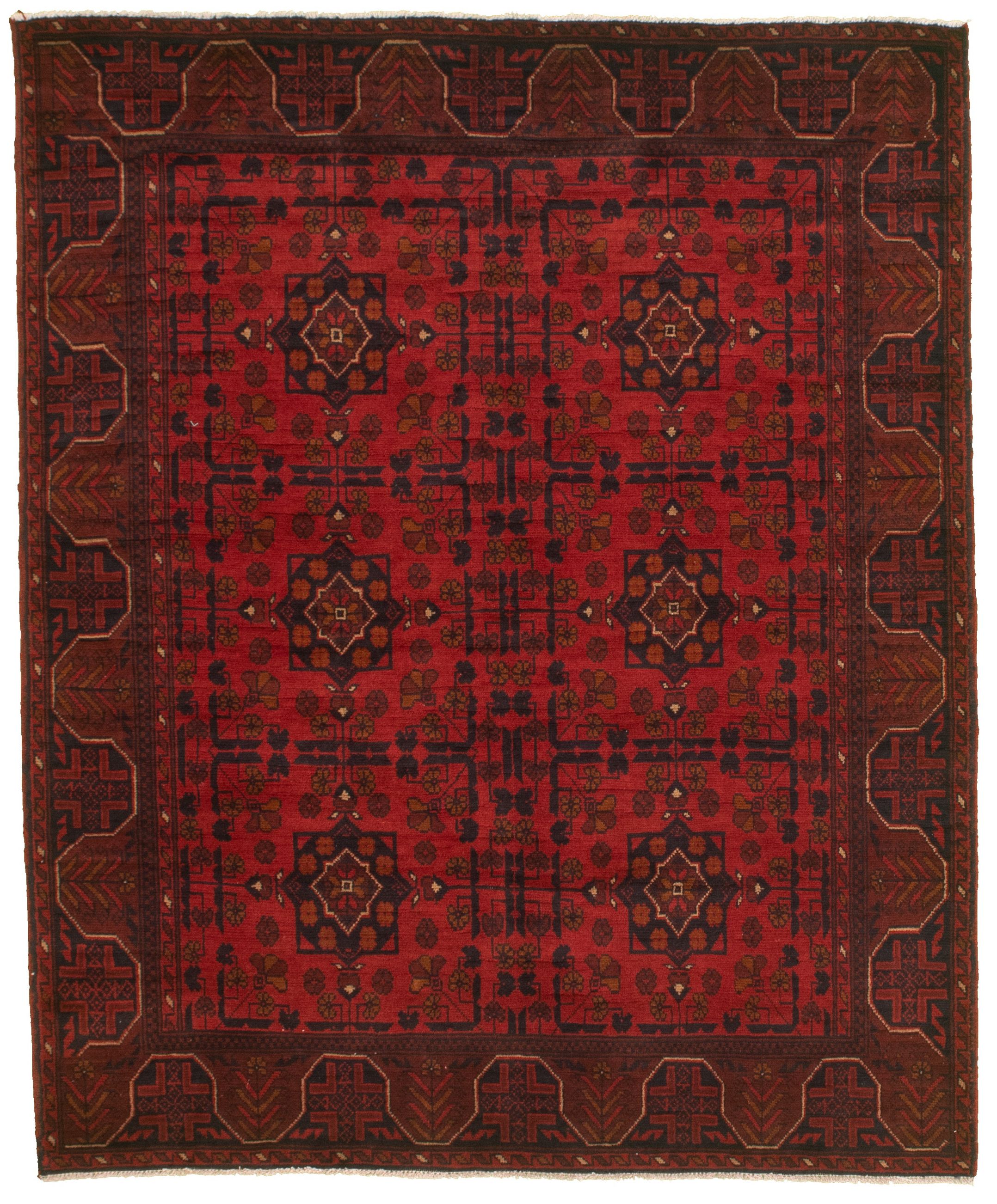 Hand-knotted Finest Khal Mohammadi Red  Rug 5'1" x 6'2"  Size: 5'1" x 6'2"  