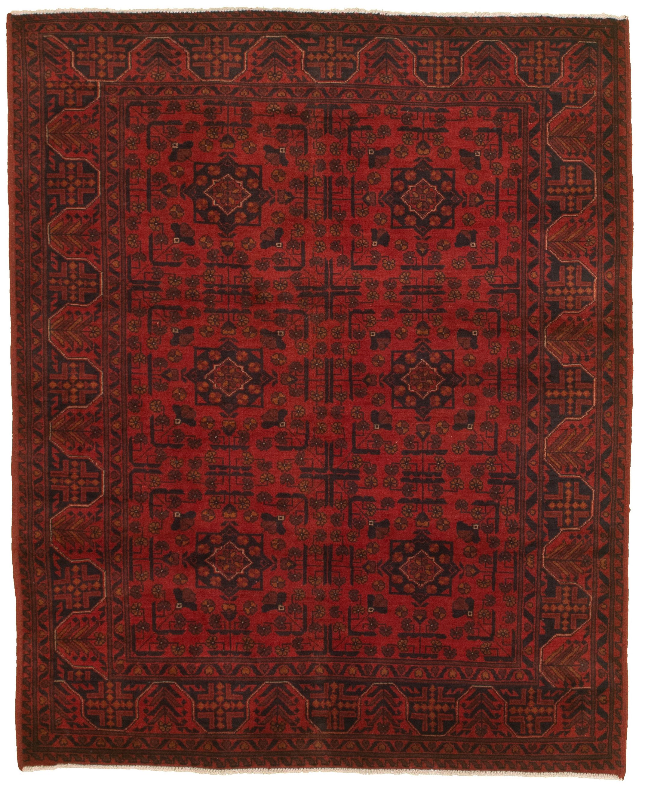 Hand-knotted Finest Khal Mohammadi Red  Rug 5'1" x 6'4"  Size: 5'1" x 6'4"  