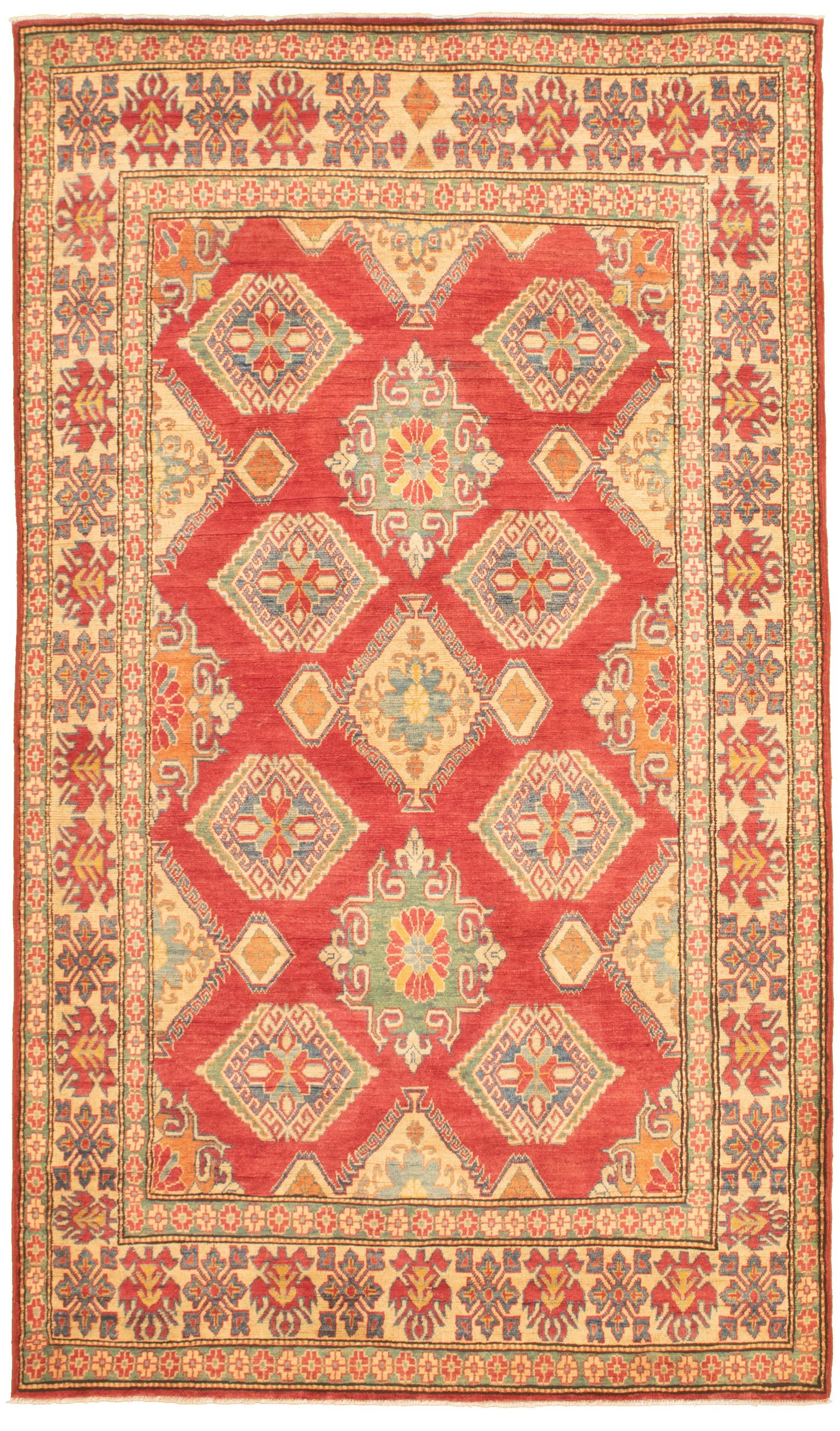 Hand-knotted Finest Gazni Red  Rug 5'0" x 9'0" Size: 5'0" x 9'0"  