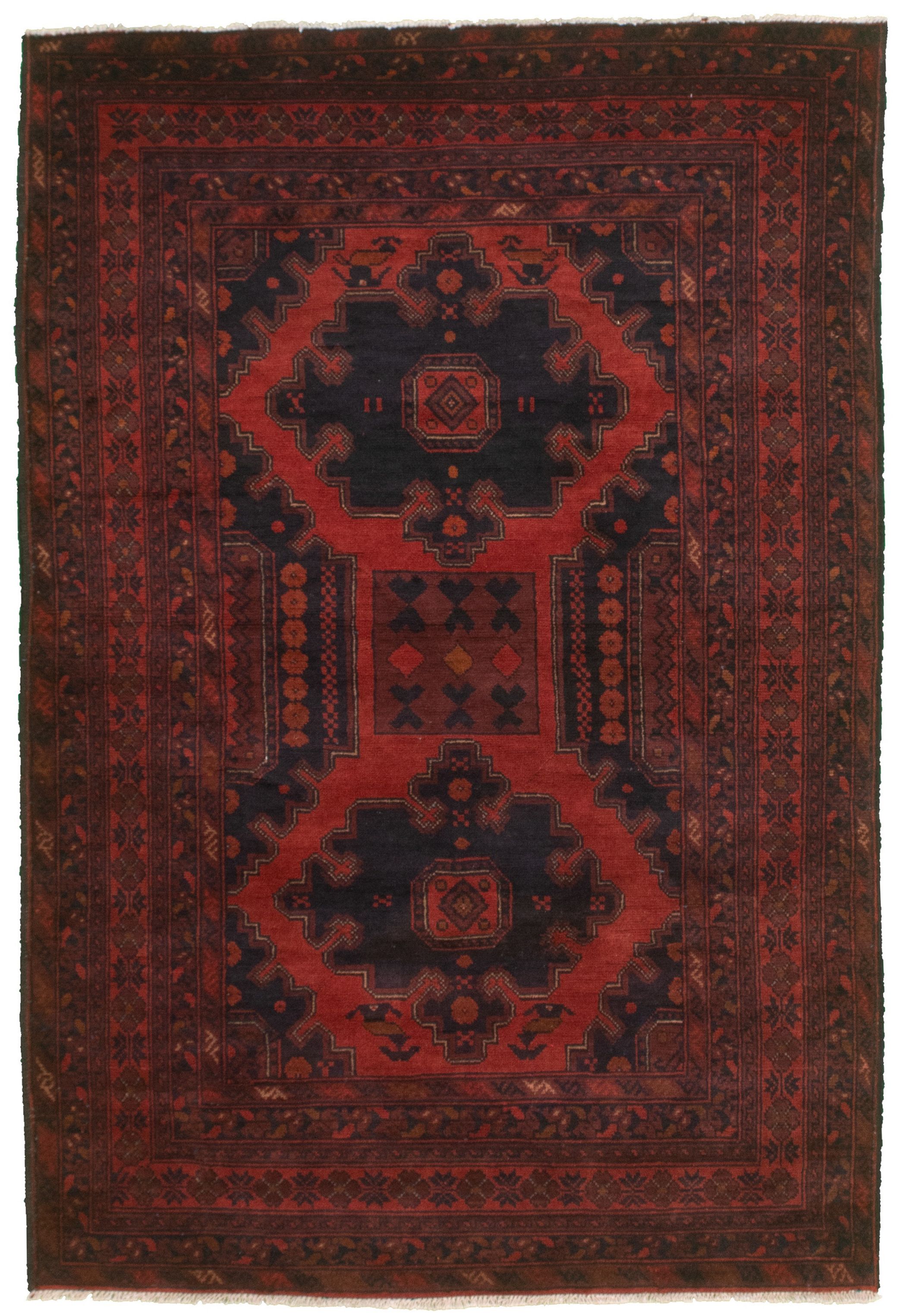 Hand-knotted Finest Khal Mohammadi Dark Copper  Rug 4'3" x 6'4" Size: 4'3" x 6'4"  