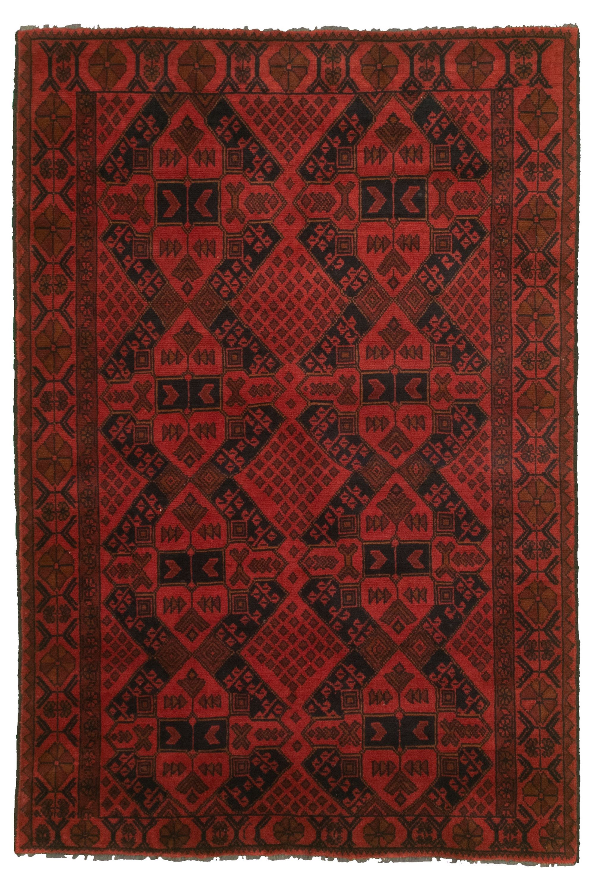Hand-knotted Finest Khal Mohammadi Dark Copper  Rug 4'1" x 6'2" Size: 4'1" x 6'2"  