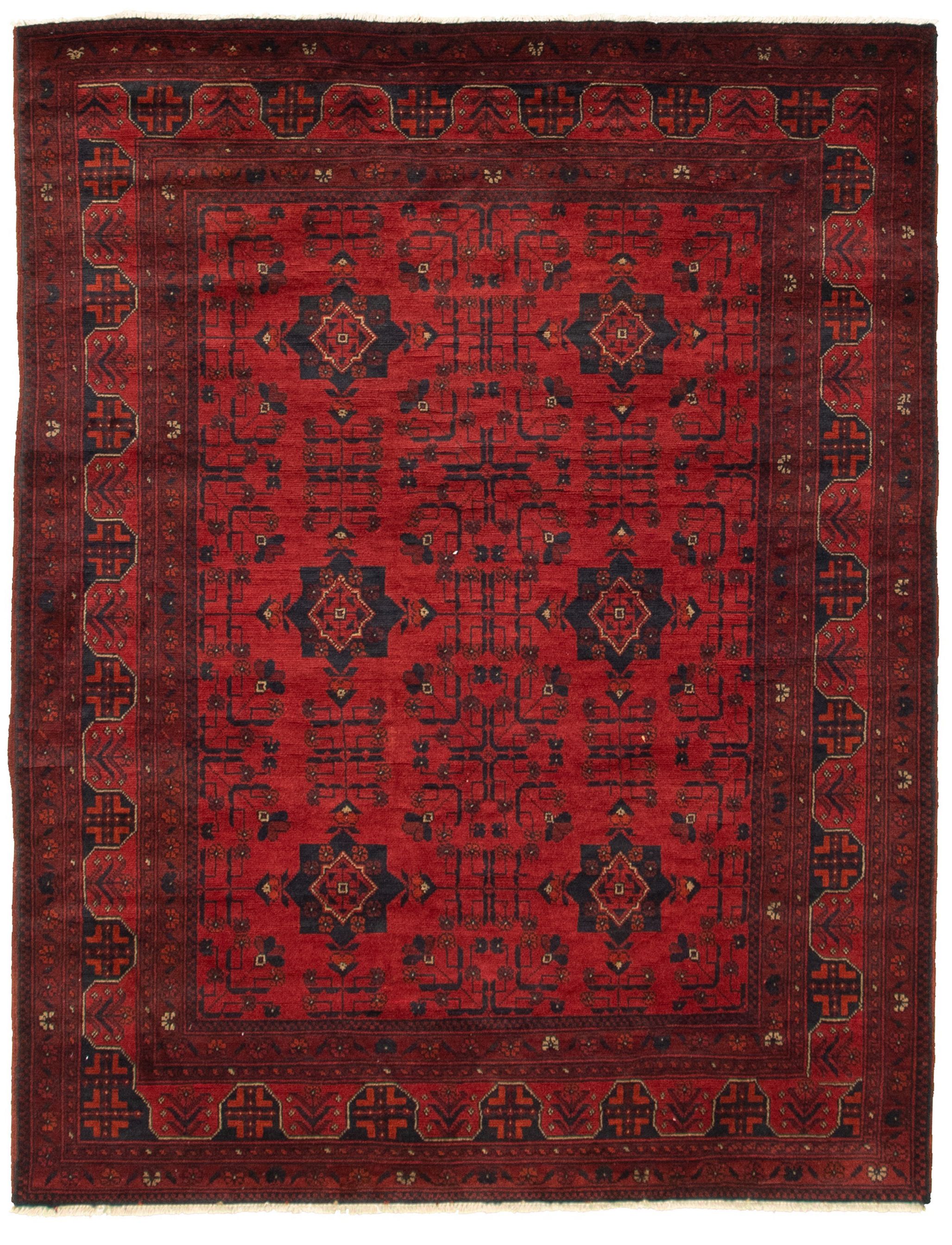  Finest Khal Mohammadi Red Wool Rug 4'11" x 6'7" Size: 4'11" x 6'7"  