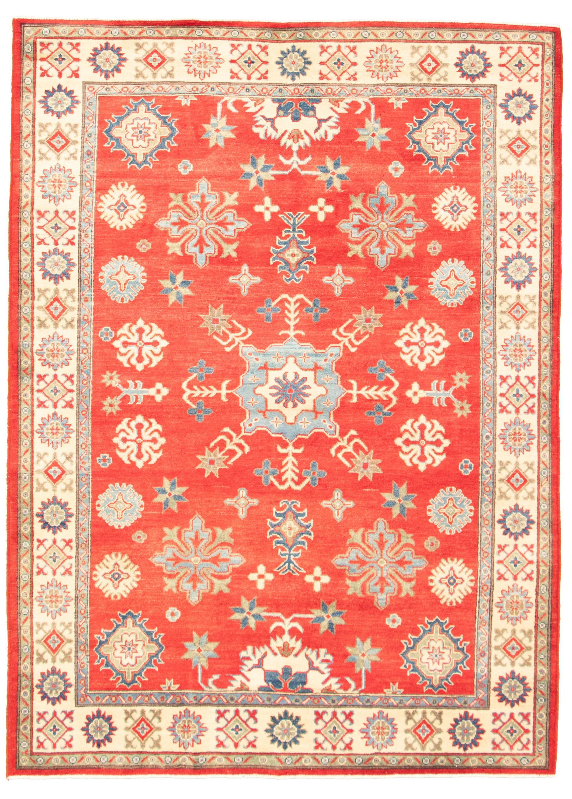 Hand-knotted Finest Gazni Red  Rug 5'7" x 8'0" Size: 5'7" x 8'0"  