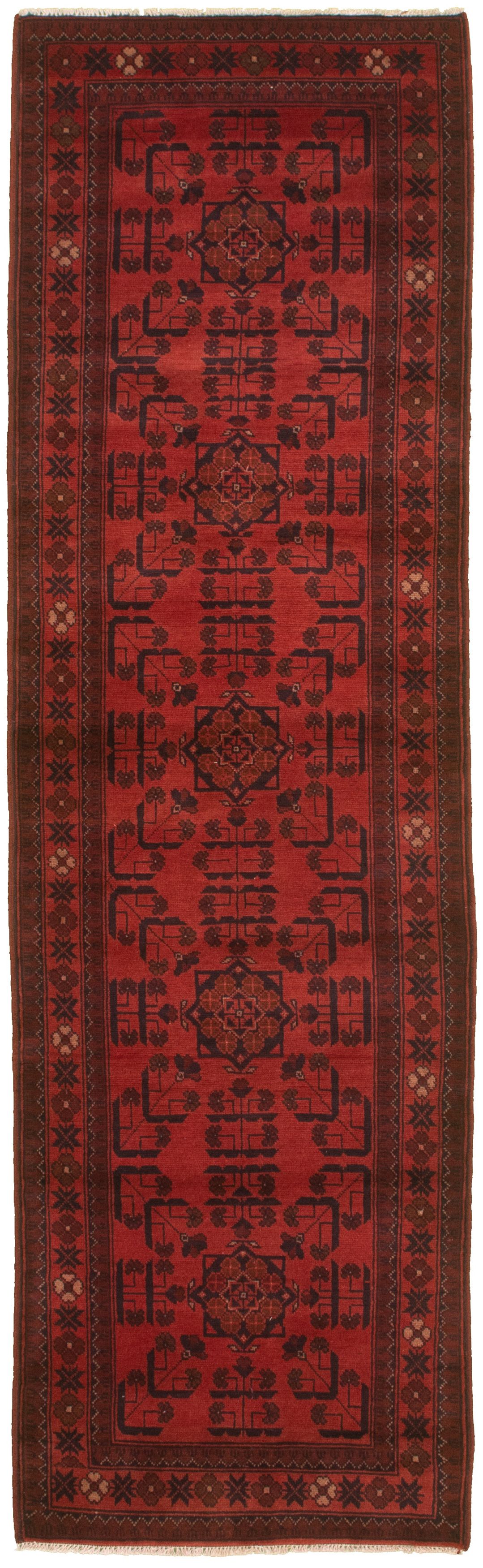 Hand-knotted Finest Khal Mohammadi Red  Rug 2'9" x 9'5"  Size: 2'9" x 9'5"  