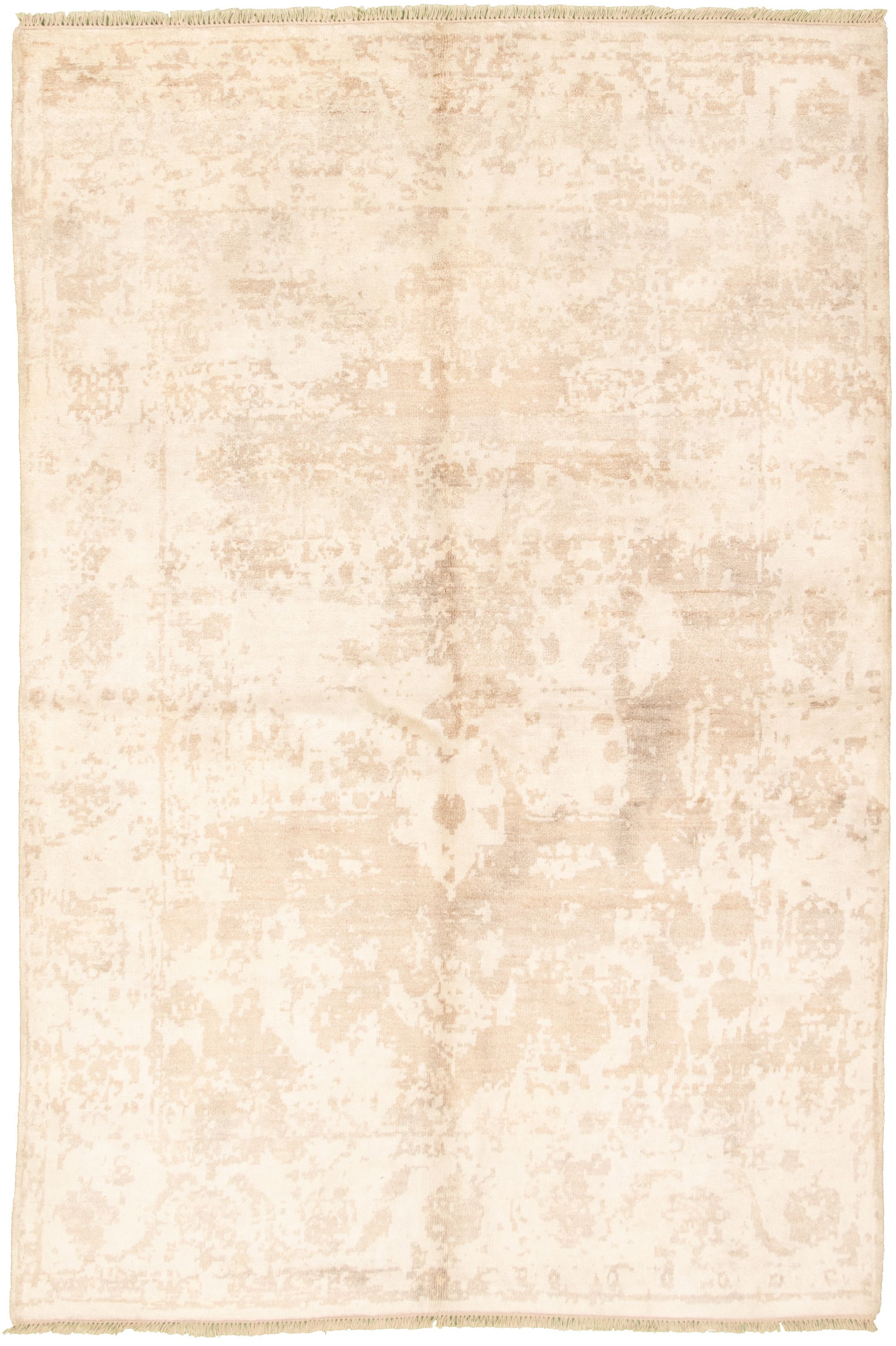 Hand-knotted Elixir Cream  Rug 5'10" x 8'9" Size: 5'10" x 8'9"  