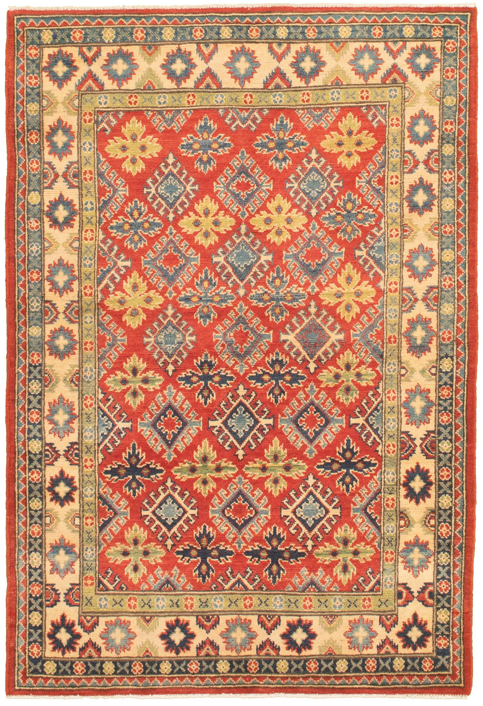 Hand-knotted Finest Gazni Red  Rug 4'0" x 6'0"  Size: 4'0" x 6'0"  