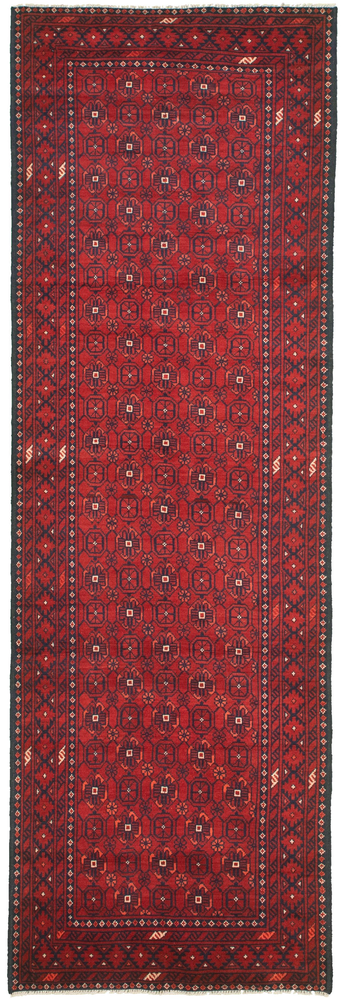 Hand-knotted Finest Khal Mohammadi Red  Rug 2'11" x 9'5"  Size: 2'11" x 9'5"  