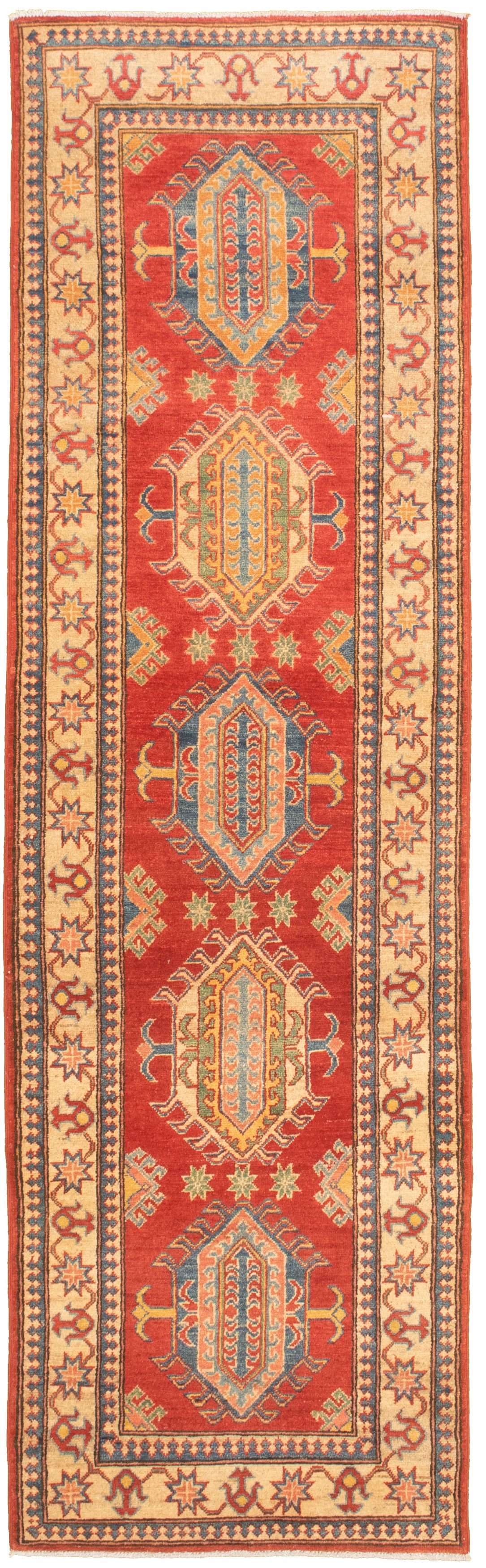 Hand-knotted Finest Gazni Red  Rug 2'8" x 9'5" Size: 2'8" x 9'5"  